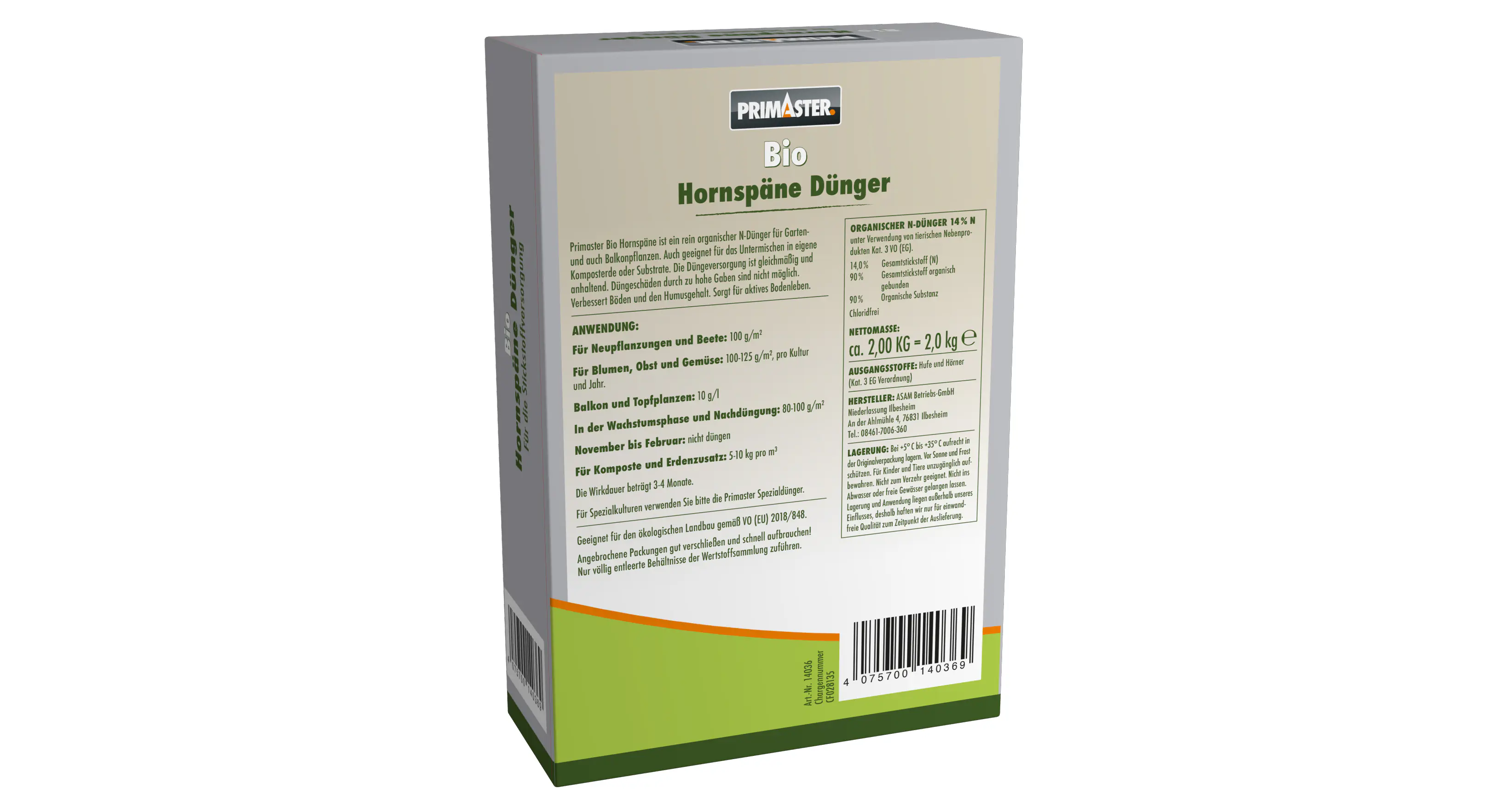 Primaster Bio Hornspäne 2 kg