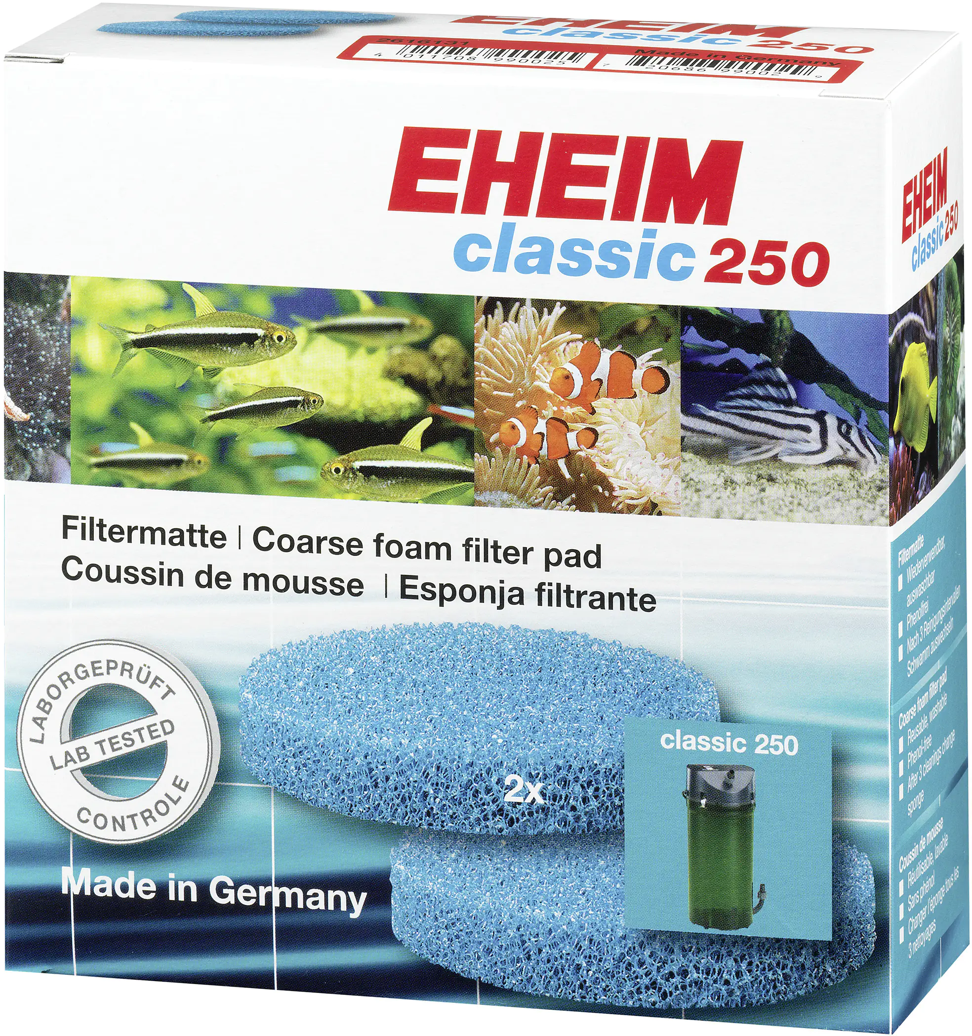 Eheim Filtermatte für Classic 250 2 Stück