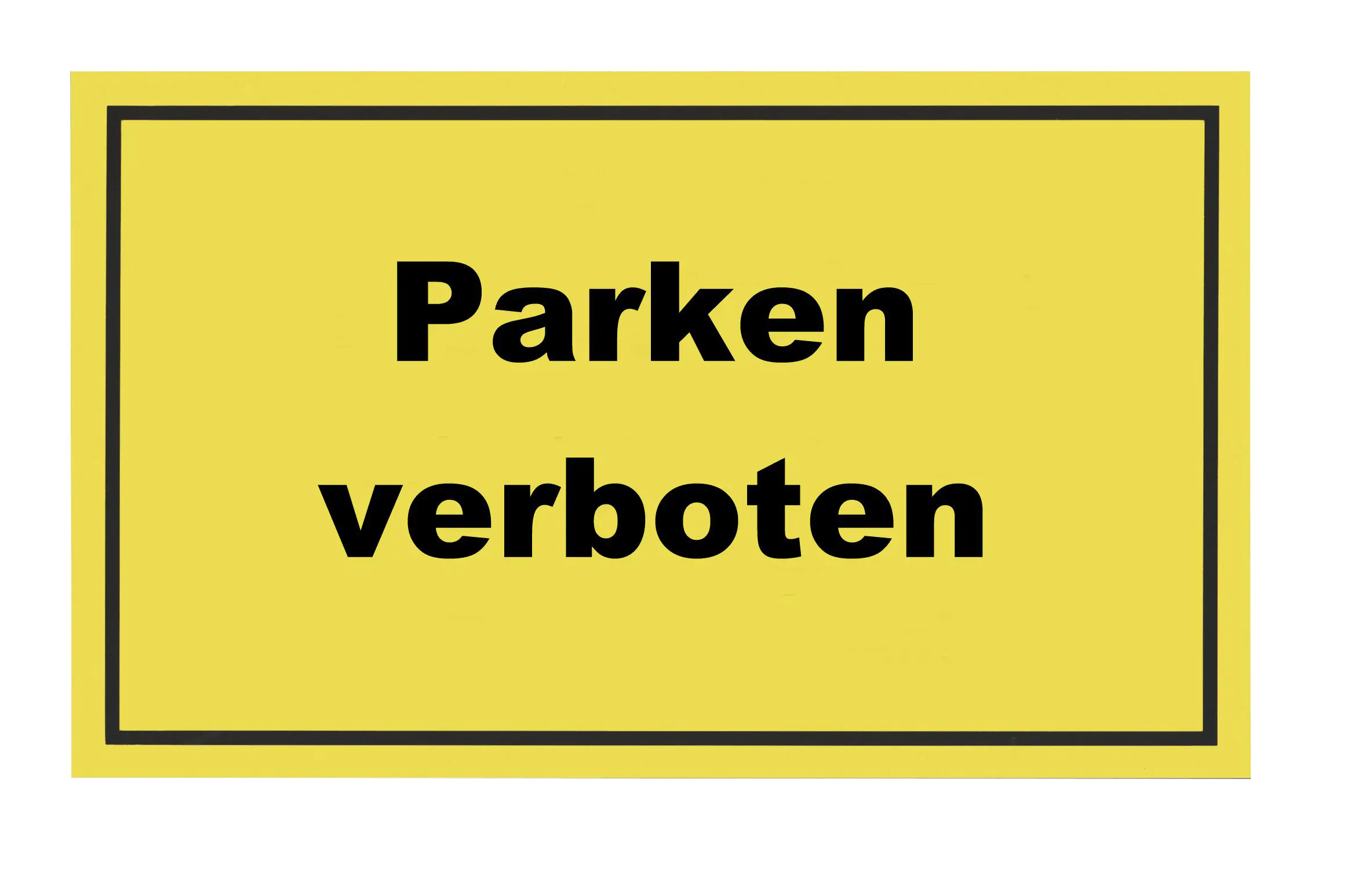 Conmetall Hinweisschild Parken verboten 40 x 25 cm