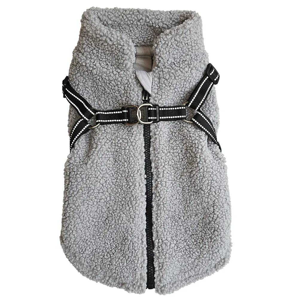 Nobby Hundemantel Plis 29 cm 2 in 1 grau