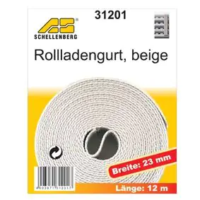 Schellenberg Rollladengurt beige Breite 23 mm - Länge 12 m Schellenberg Rollladengurt beige Breite 23 mm - Länge 12 m
