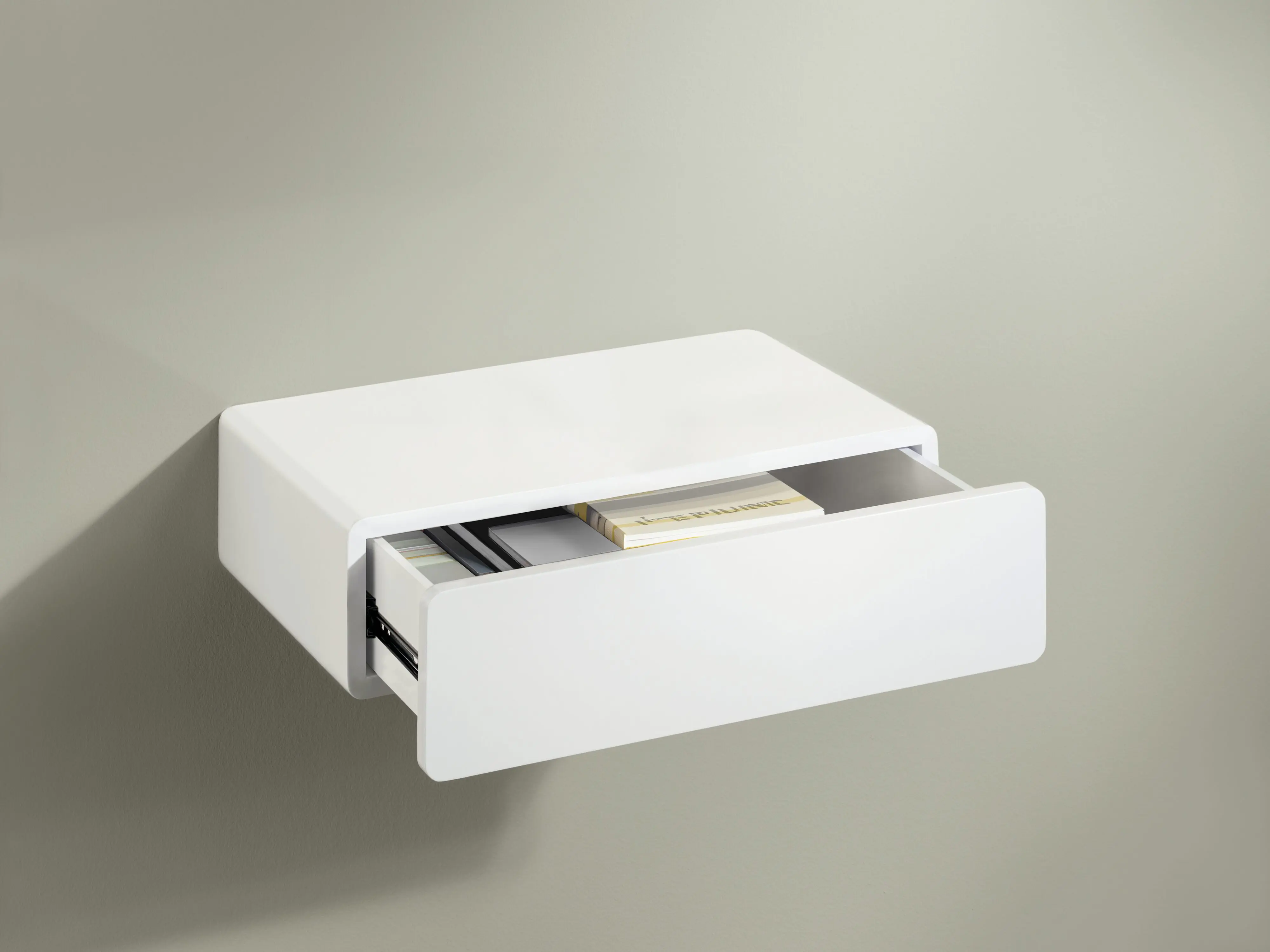 Dolle Wandregal mit Schublade Cassy 51 x 28 cm weiß