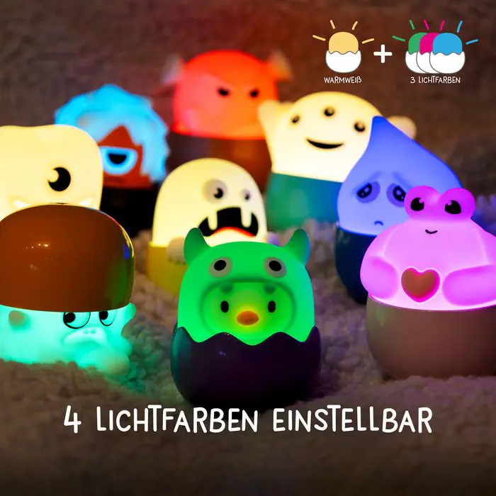MegaLight Mini Lichter Eggy´s Mystery Lights Serie 2 Dimmbar mit Akku 9-fach Sortiert