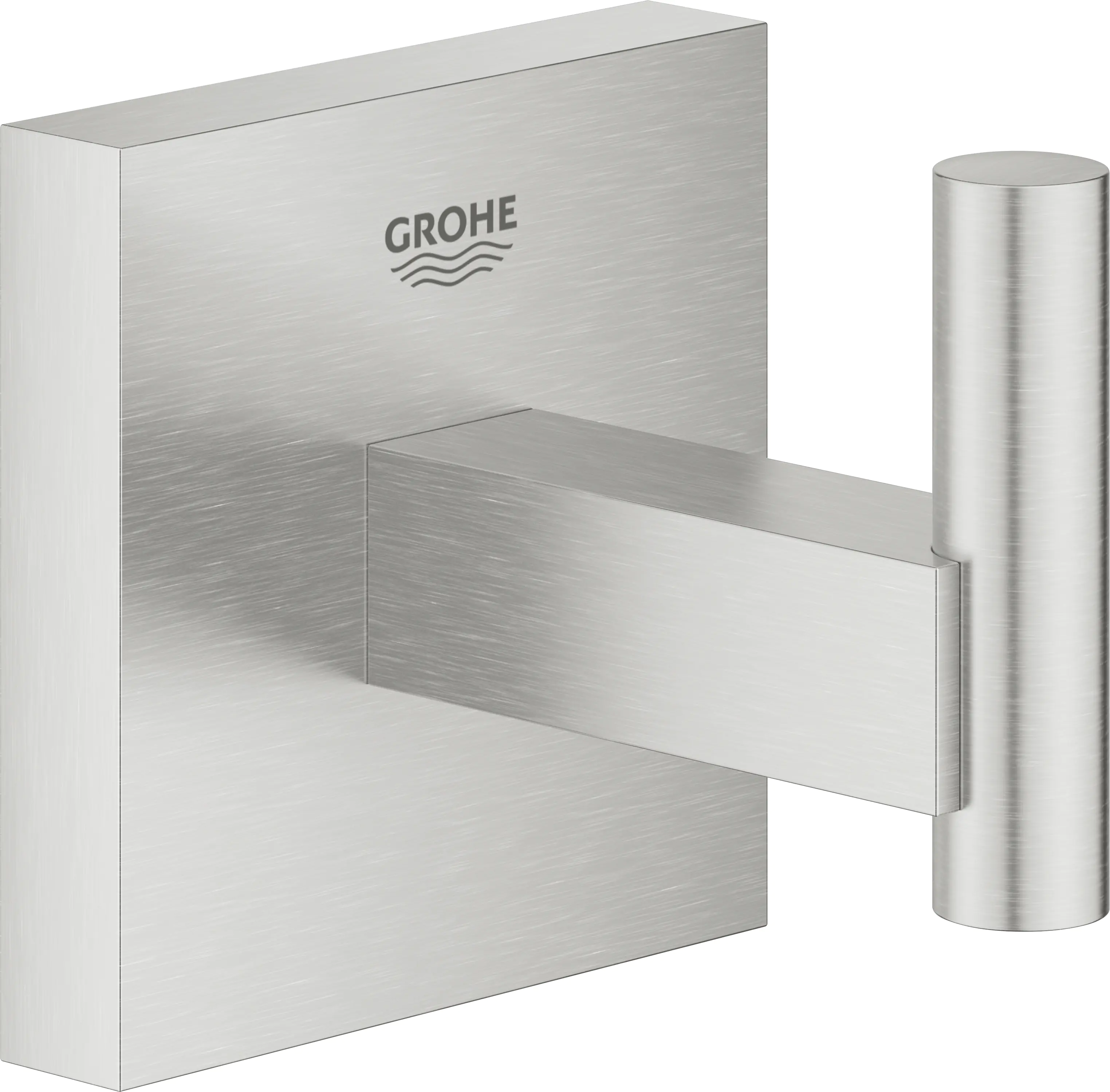 Grohe Start Cube Bademantelhaken supersteel klebbar Grohe Start Cube Bademantelhaken supersteel klebbar