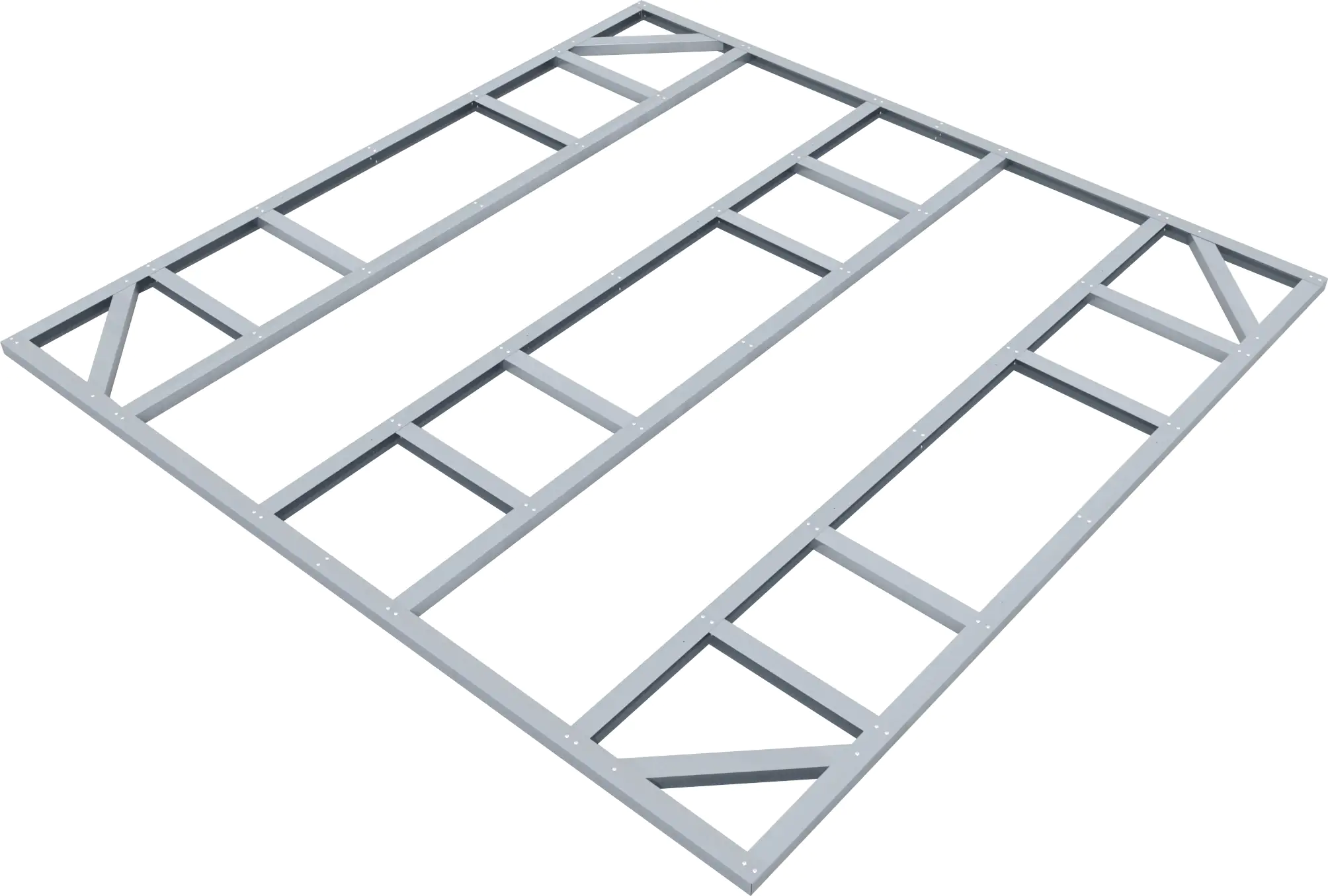 Globel Fundamentbodenrahmen 10 x 10 zu Gerätehaus Dream 1010