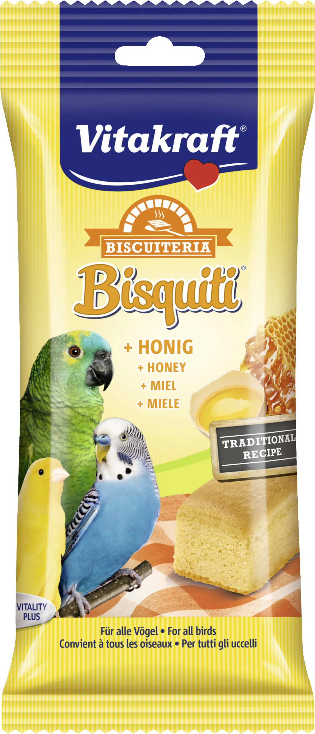 Vitakraft Bisquiti® + Honig 4 Stück, 50 g Vitakraft Bisquiti® + Honig 4 Stück, 50 g