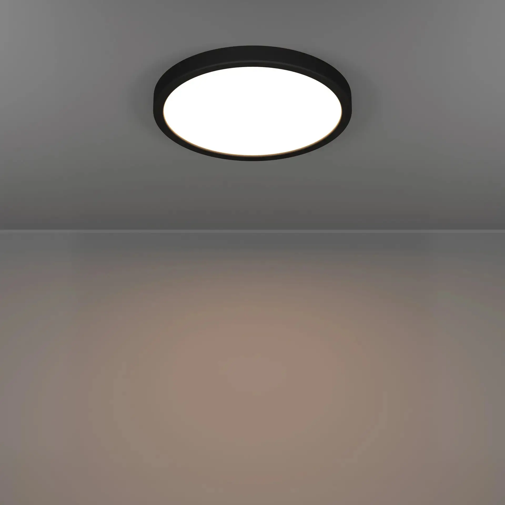 Eglo LED Deckenleuchte Fueva 6 schwarz Ø 28 x 3 cm warmweiß-kaltweiß