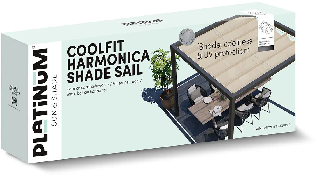 Platinum Faltsonnensegel Coolfit 2 x 4 m altweiß