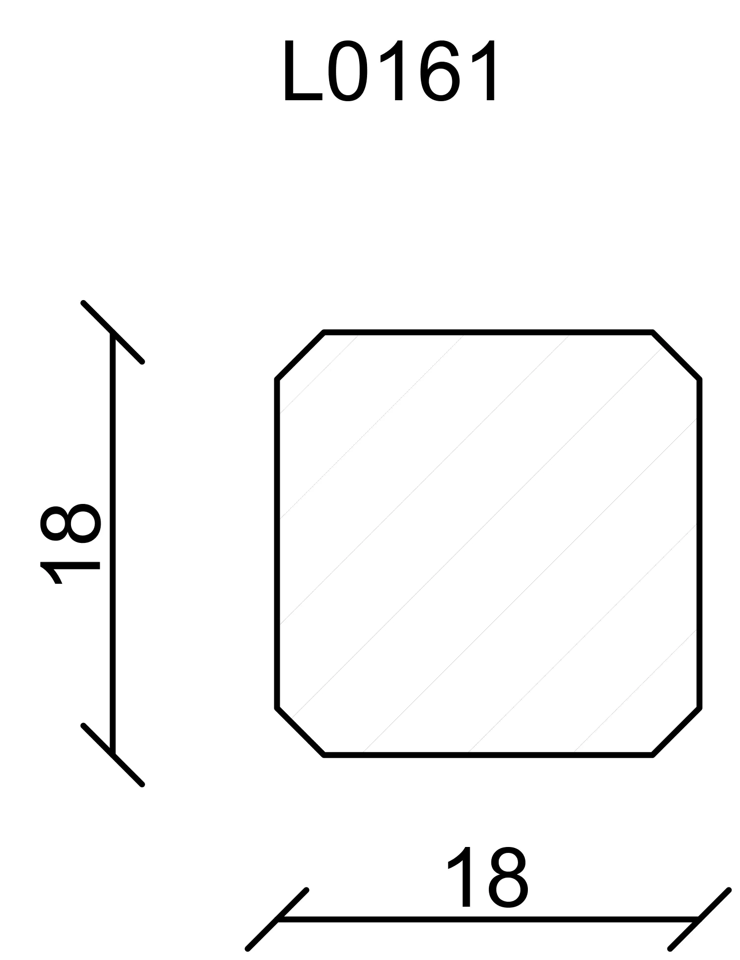 9010115130982_2165093 FN Neuhofer Eckenstäbchen L0161L 18 x 60 mm weiss 1 Stück