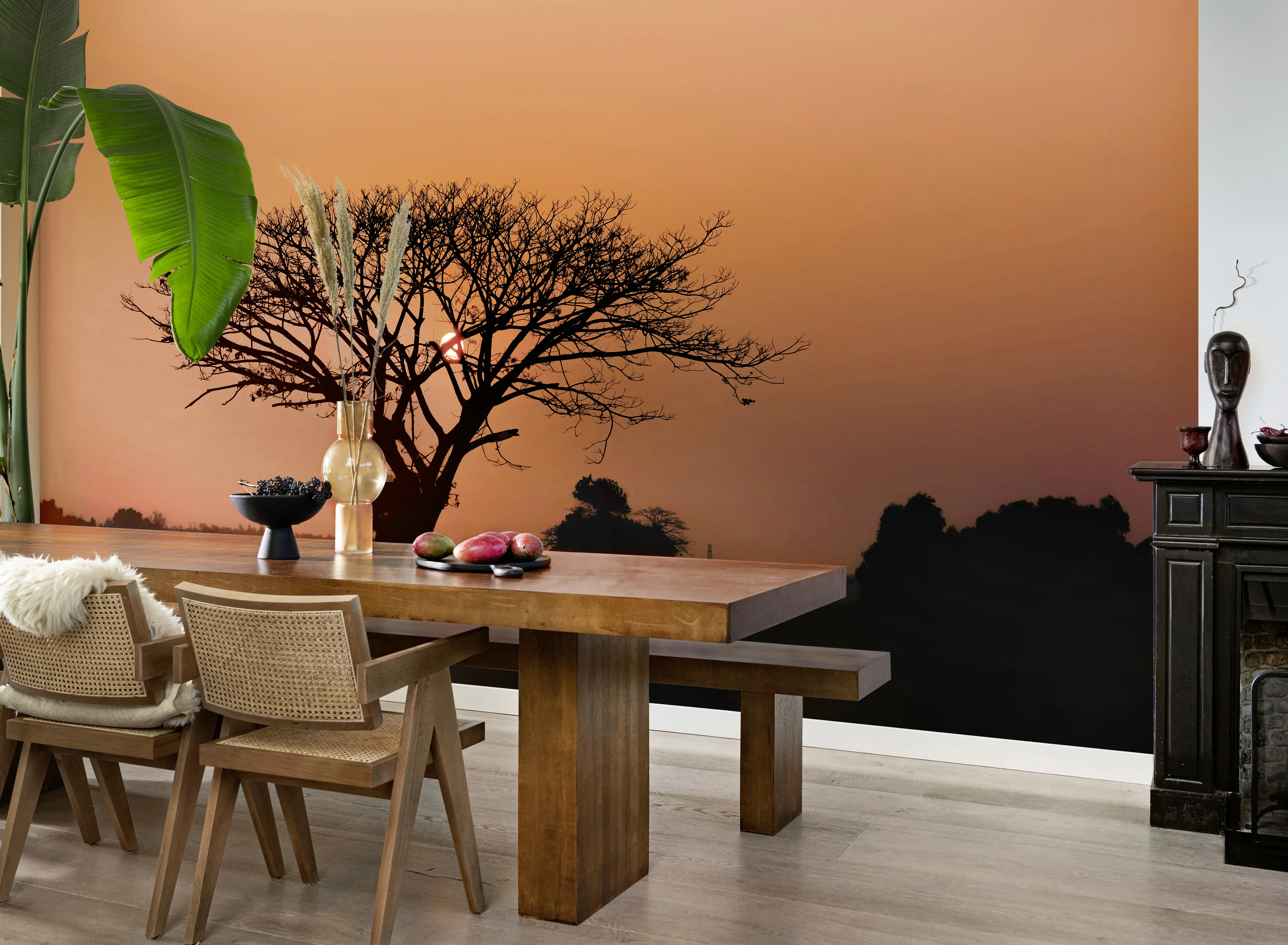 Rasch Vlies Fototapete 363647 Rot-Feuerrot Muster & Motive 3 m x 4,24 m