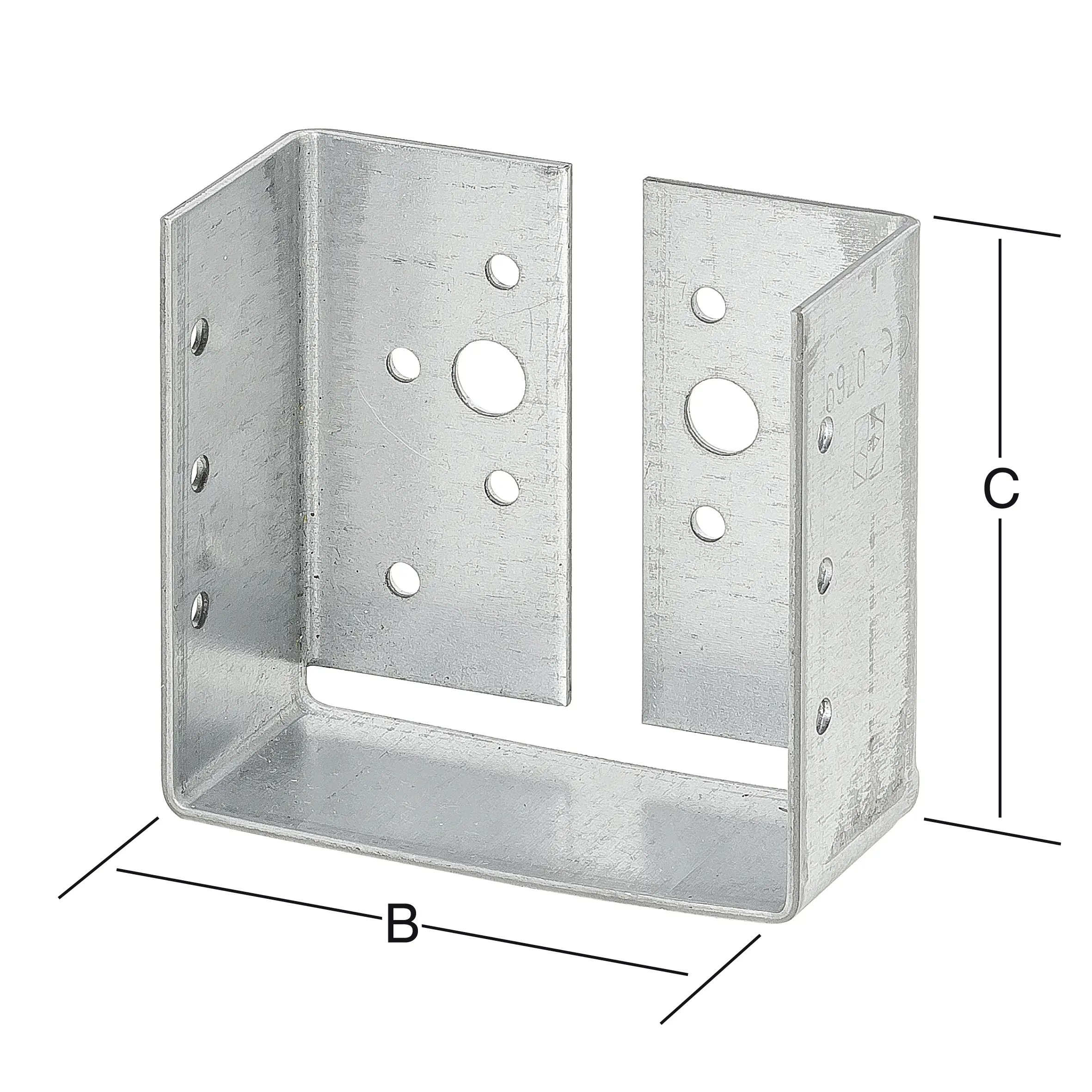 Vormann Balkenschuhe Typ B sendzimir verzinkt 90 x 88 mm