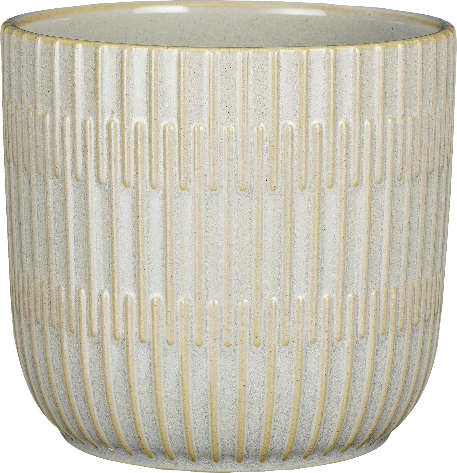 Mica Übertopf Sara  Ø 17,5 x 16 cm grau glaze