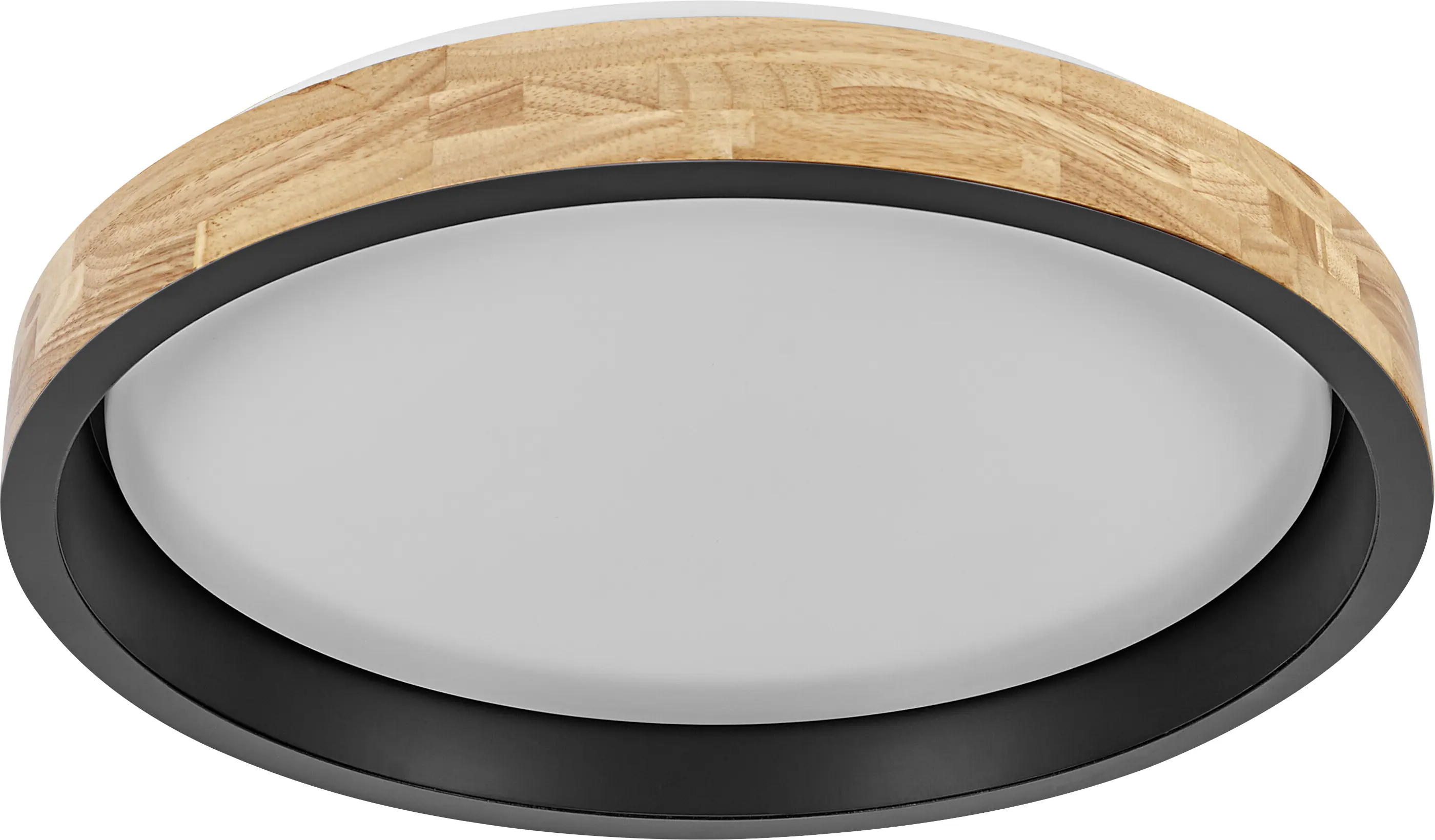 Osram LED-Deckenleuchte Orbis Mariano Ø51 cm 36 W Holzdekor schwarz dimmbar
