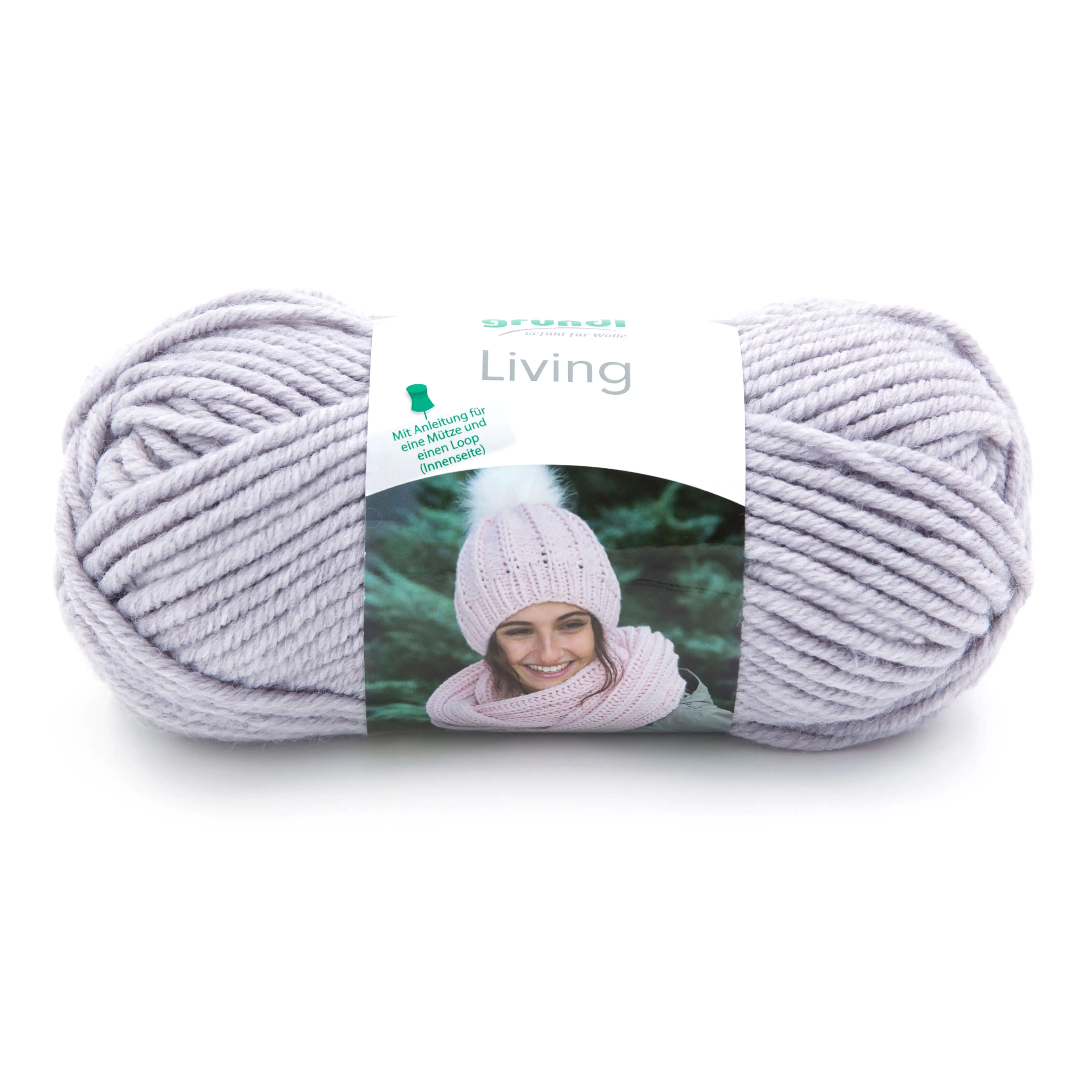 Gründl Wolle Living 100 g hellgrau