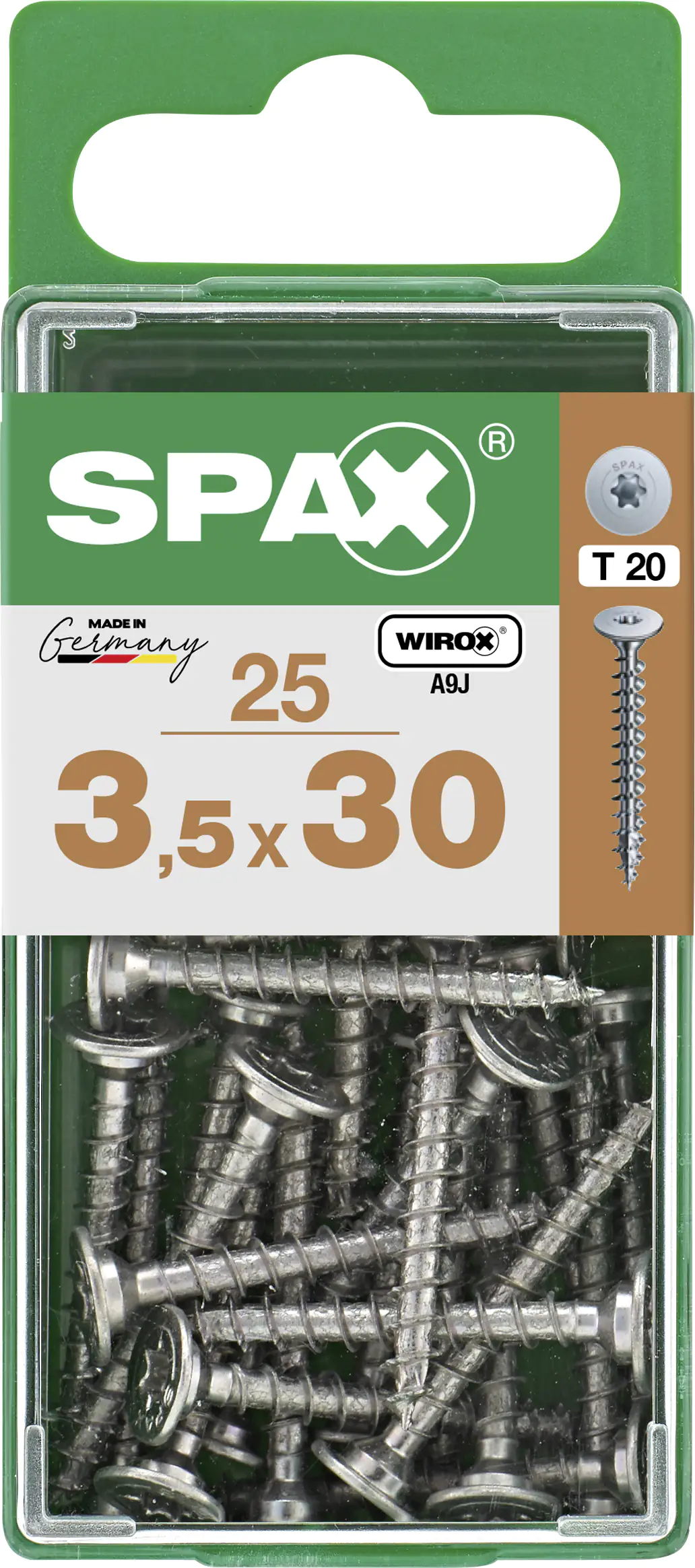Spax Möbelbauschrauben 3.5 x 30 mm TX 20 - 25 Stk. Spax Möbelbauschrauben 3.5 x 30 mm TX 20 - 25 Stk.