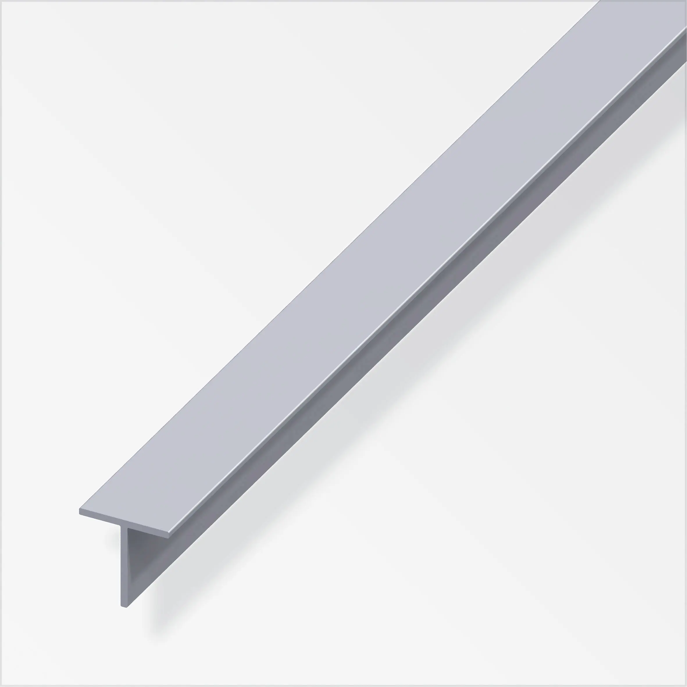 alfer Quadrat-T 2.5 m, 19.5 x 1.5 mm Aluminium roh blank
