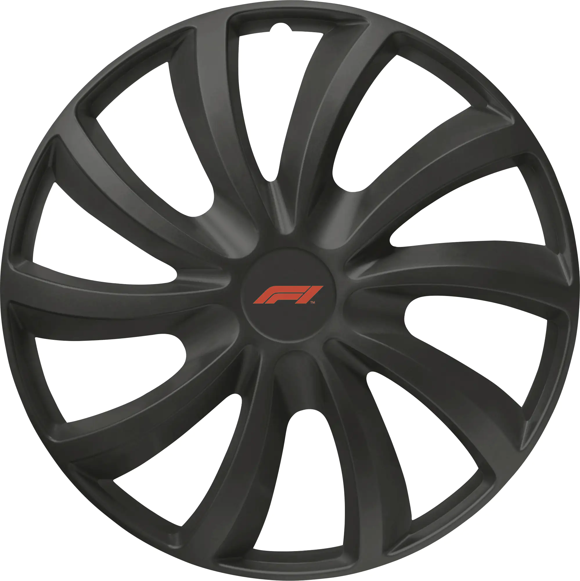 Fomula1 Radzierblenden Set WC162 40 cm (16 Zoll) schwarz 4 Stück