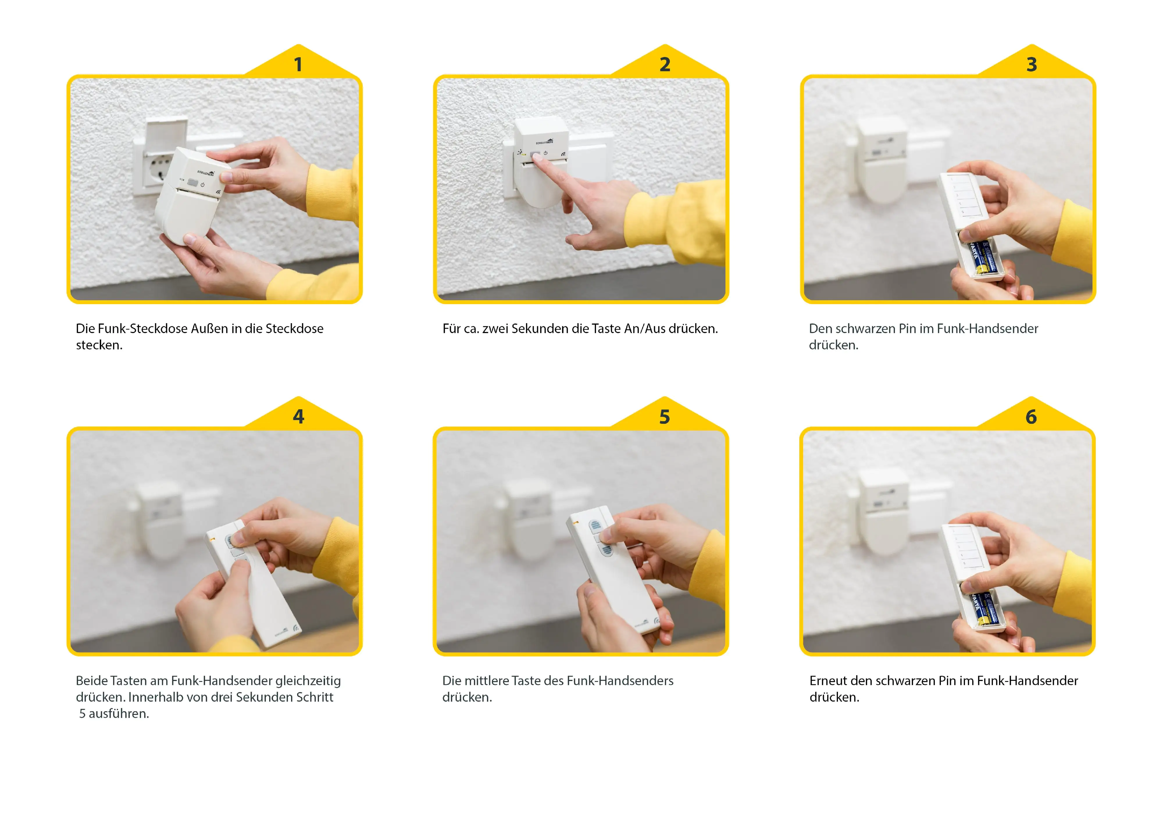 Schellenberg Funk-Steckdose außen weiß Schellenberg Funk-Steckdose außen weiß