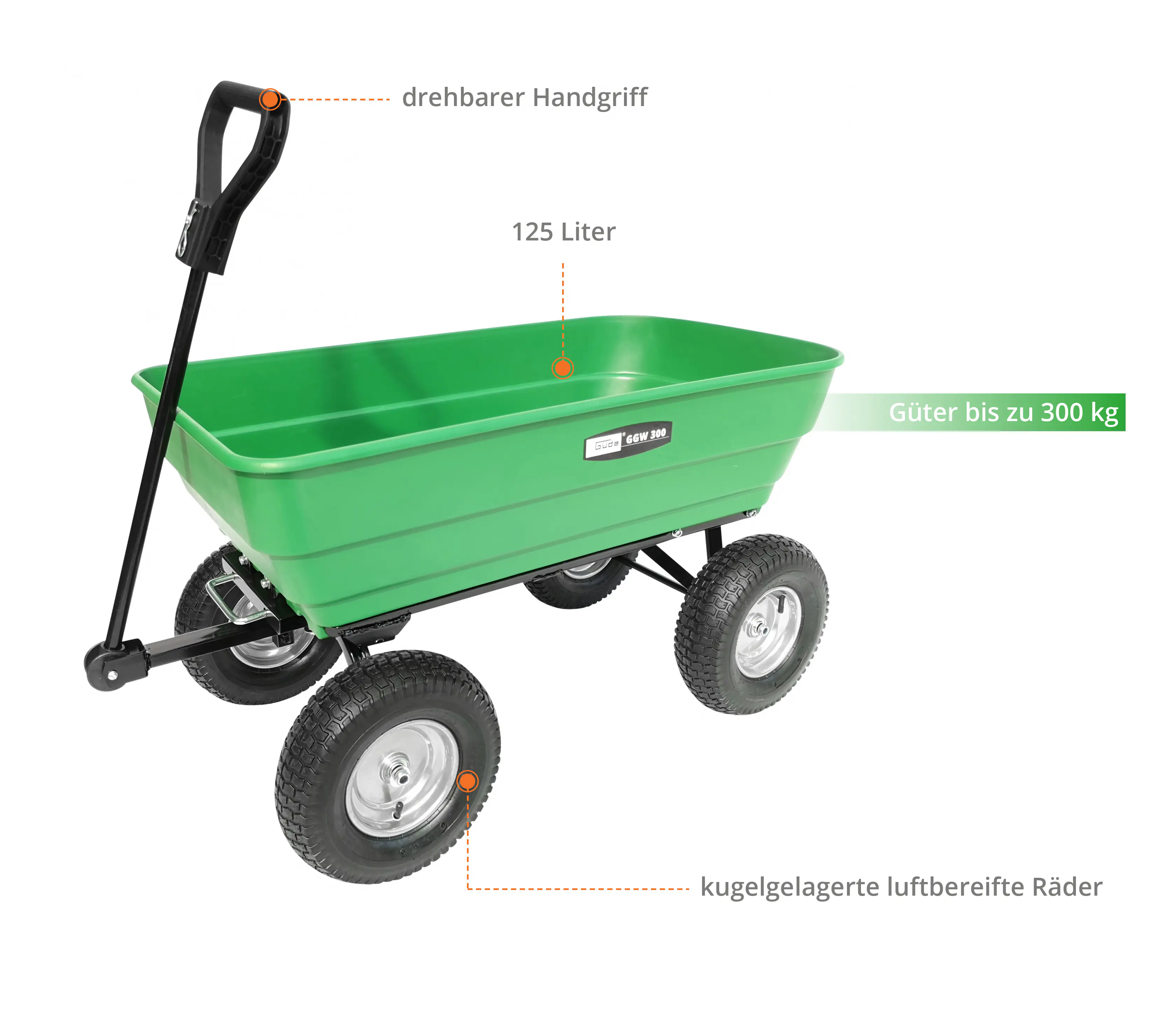 Güde Gartenwagen GGW 300 kg Güde Gartenwagen GGW 300 kg