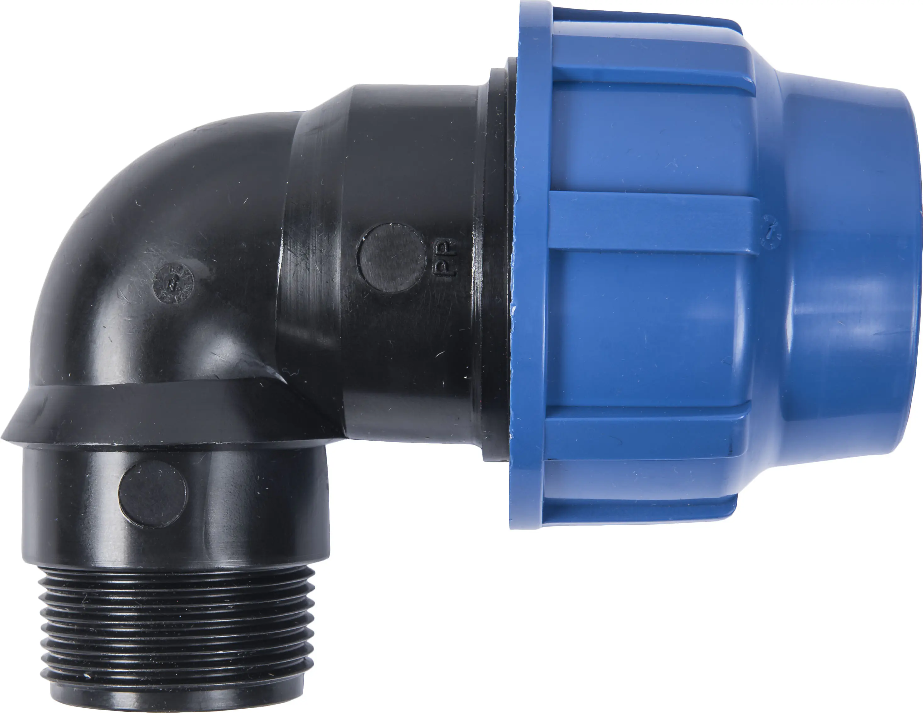 Cornat Winkel für PE-HD-Rohr Polypropylen, ø 40 mm, 1,25" AG