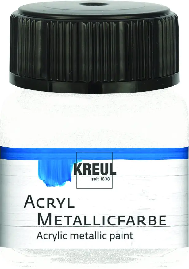Kreul Acryl Metallicfarbe weiß 20 ml