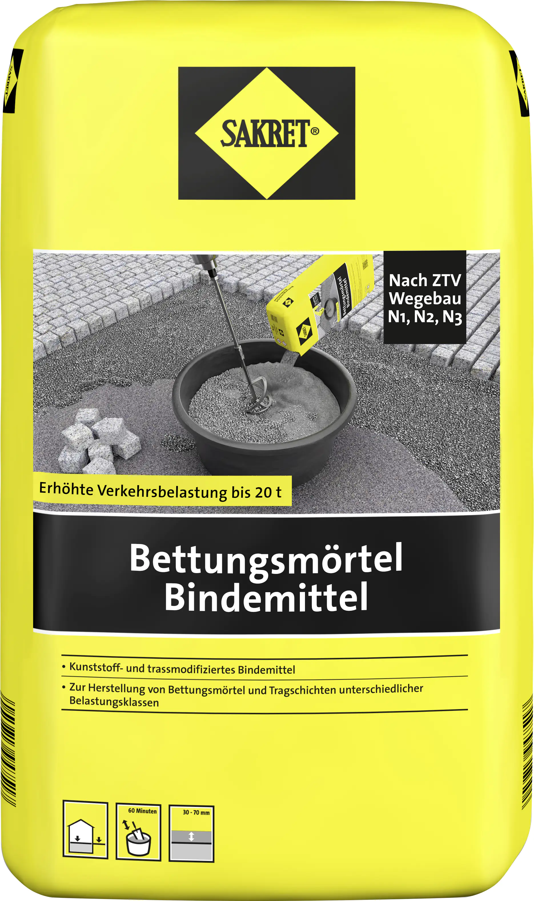 SAKRET Bettungsmörtel Bindemittel 25 kg Sack