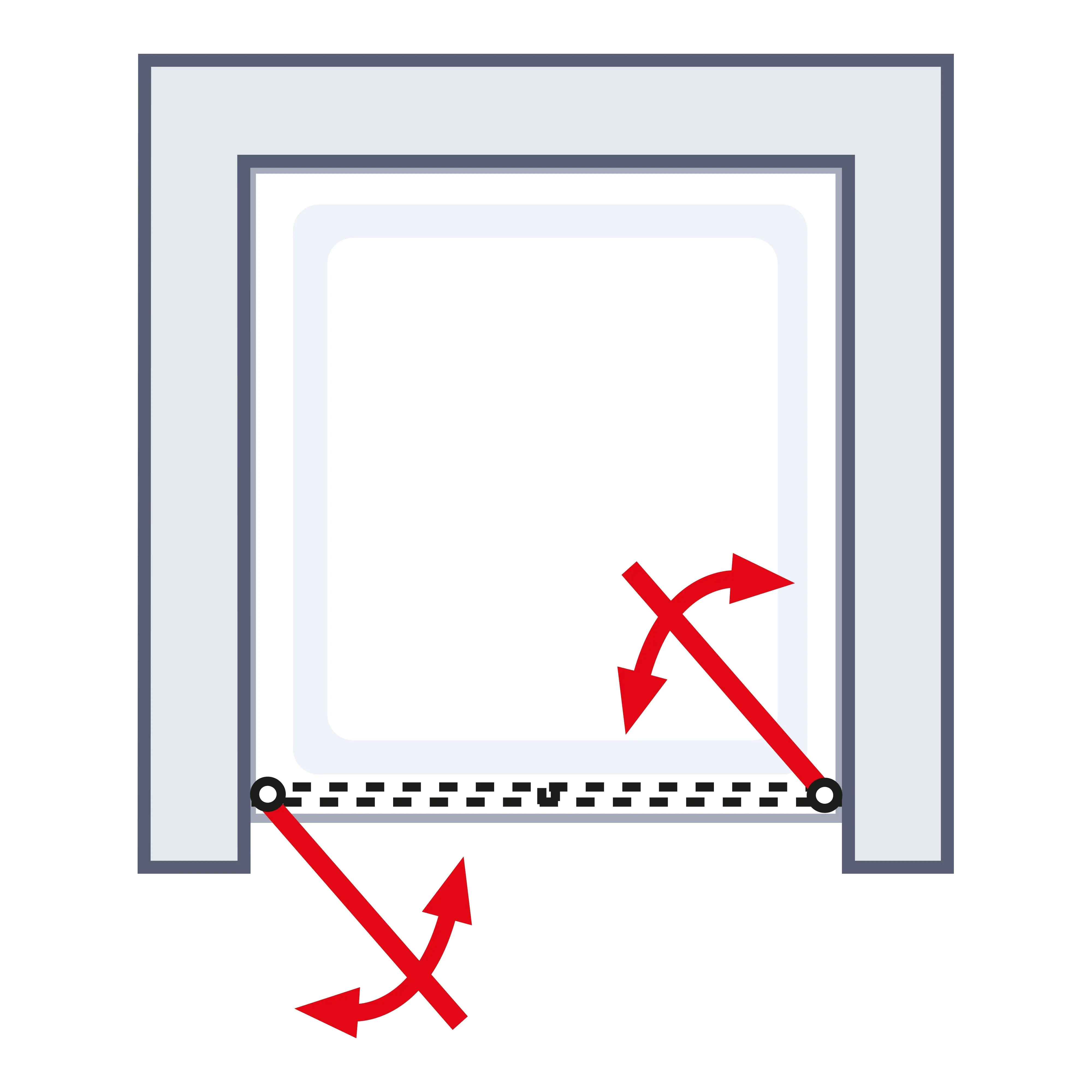 Schulte Pendeltür in Nische Alexa Style 2.0 90 x 192 cm mattschwarz Schulte Pendeltür in Nische Alexa Style 2.0 90 x 192 cm mattschwarz