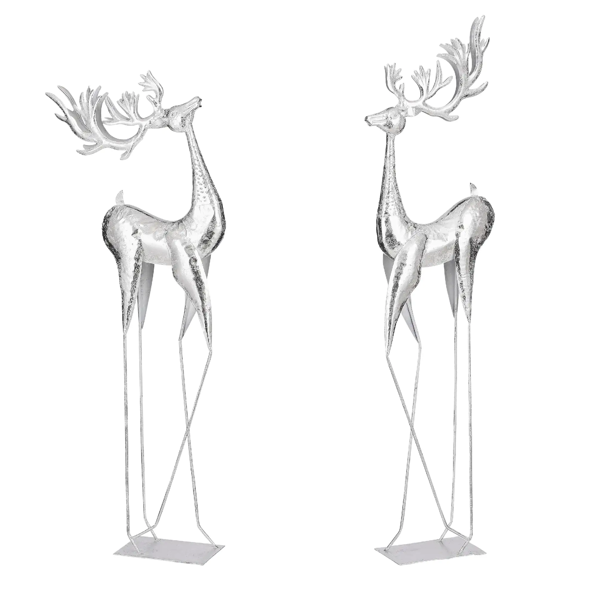 House of Seasons Hirsch silber 35 x 15x 100 cm