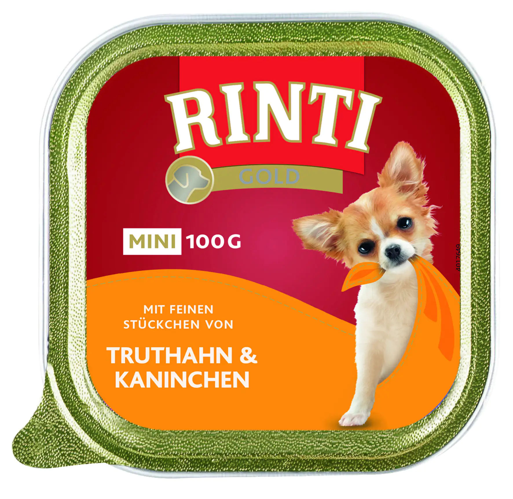 Rinti Gold mini Hundenassfutter Adult 100 g Truthahn & Kaninchen Rinti Gold mini Hundenassfutter Adult 100 g Truthahn & Kaninchen