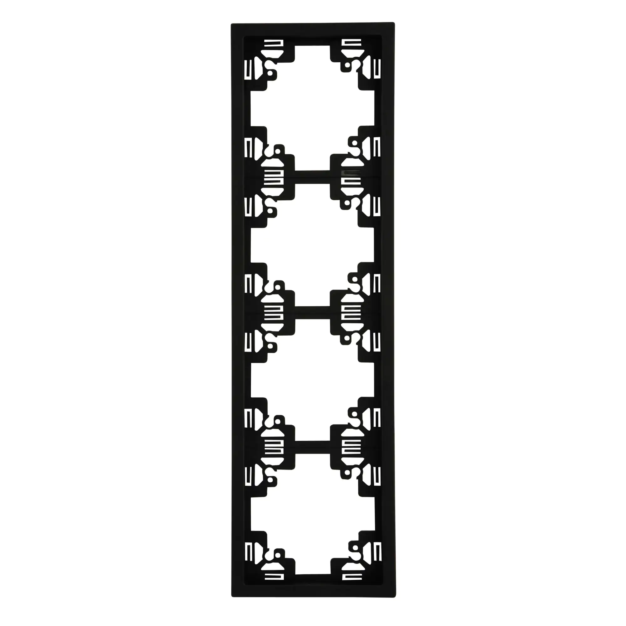 Unitec Abdeckrahmen 4-fach anthrazit, Serie Sao Paulo