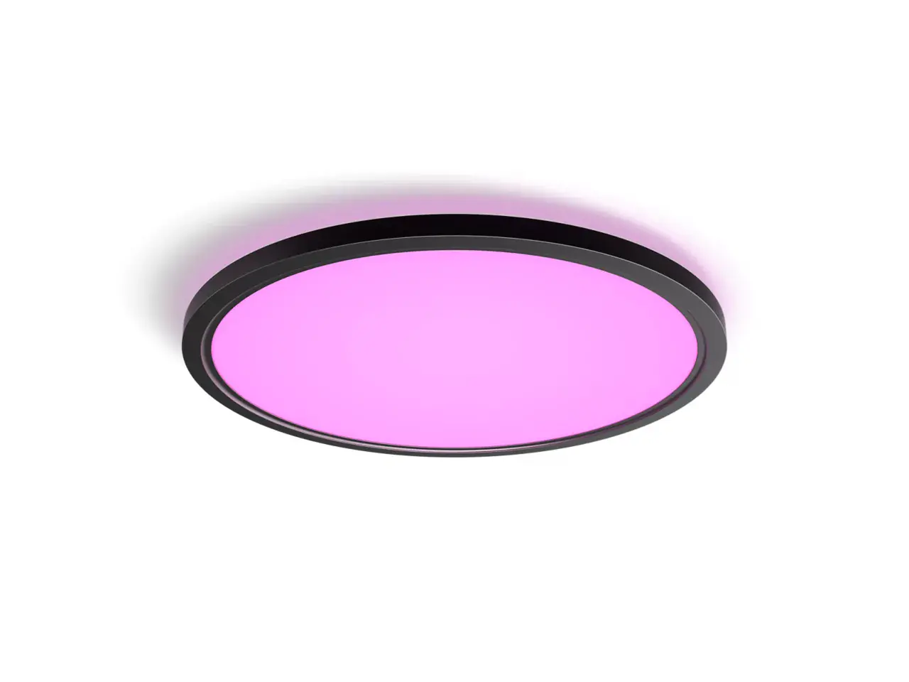 Philips Hue LED Deckenleuchte Tento + Wandschalter rund schwarz 55 x 55 cm RGB  Philips Hue LED Deckenleuchte Tento + Wandschalter rund schwarz 55 x 55 cm RGB