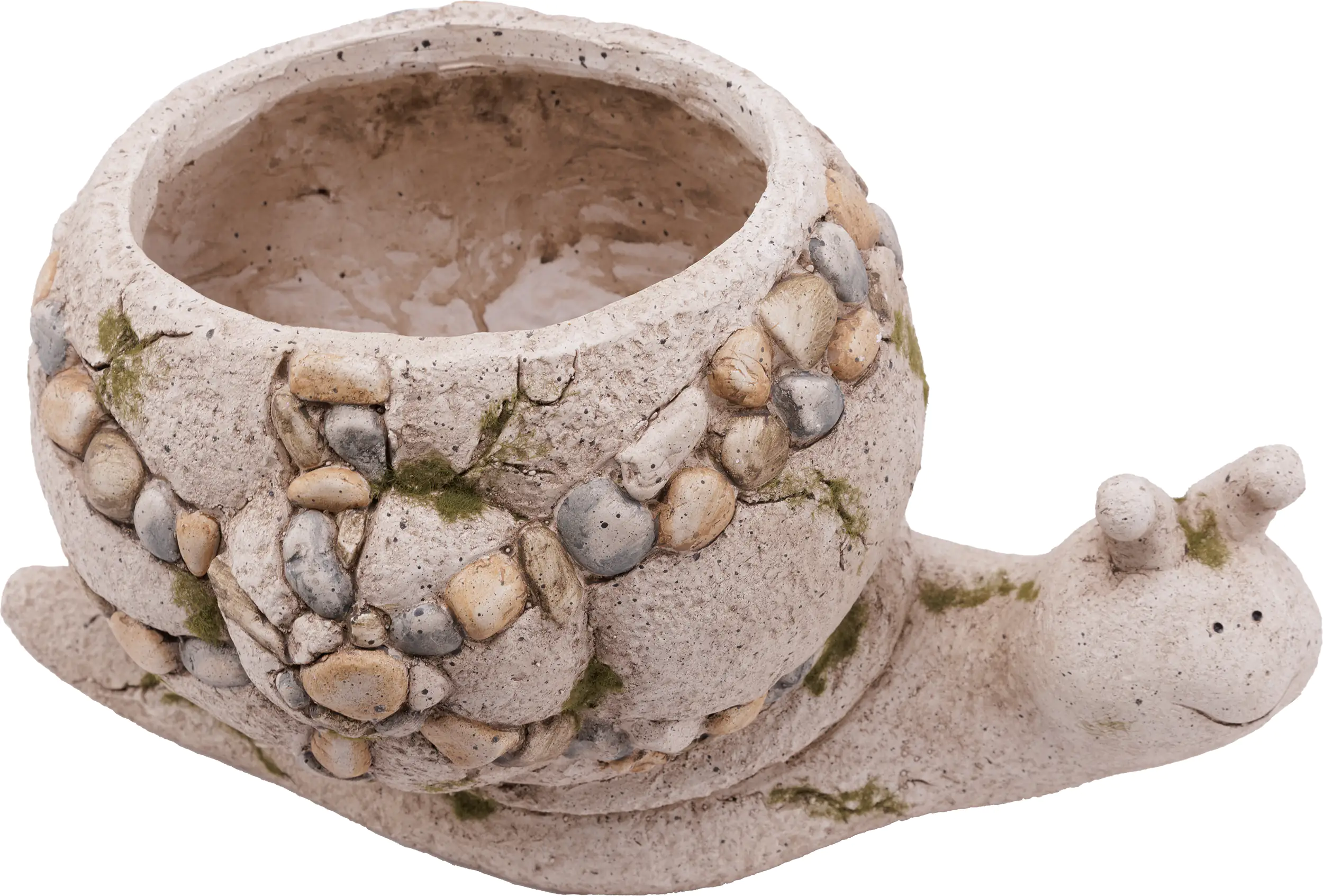 TrendLine Deko Pflanztopf Schnecke 24 x 43 x 22,5 cm grau