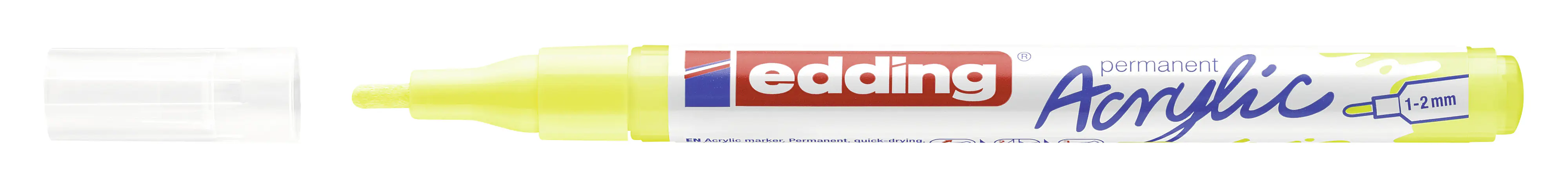 edding 5300 Acrylmarker fein neongelb 1 - 2 mm