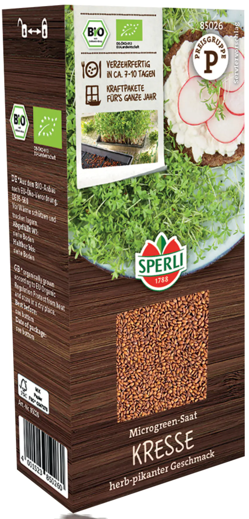 Sperli BIO Microgreen-Saat Kresse Sperli BIO Microgreen-Saat Kresse