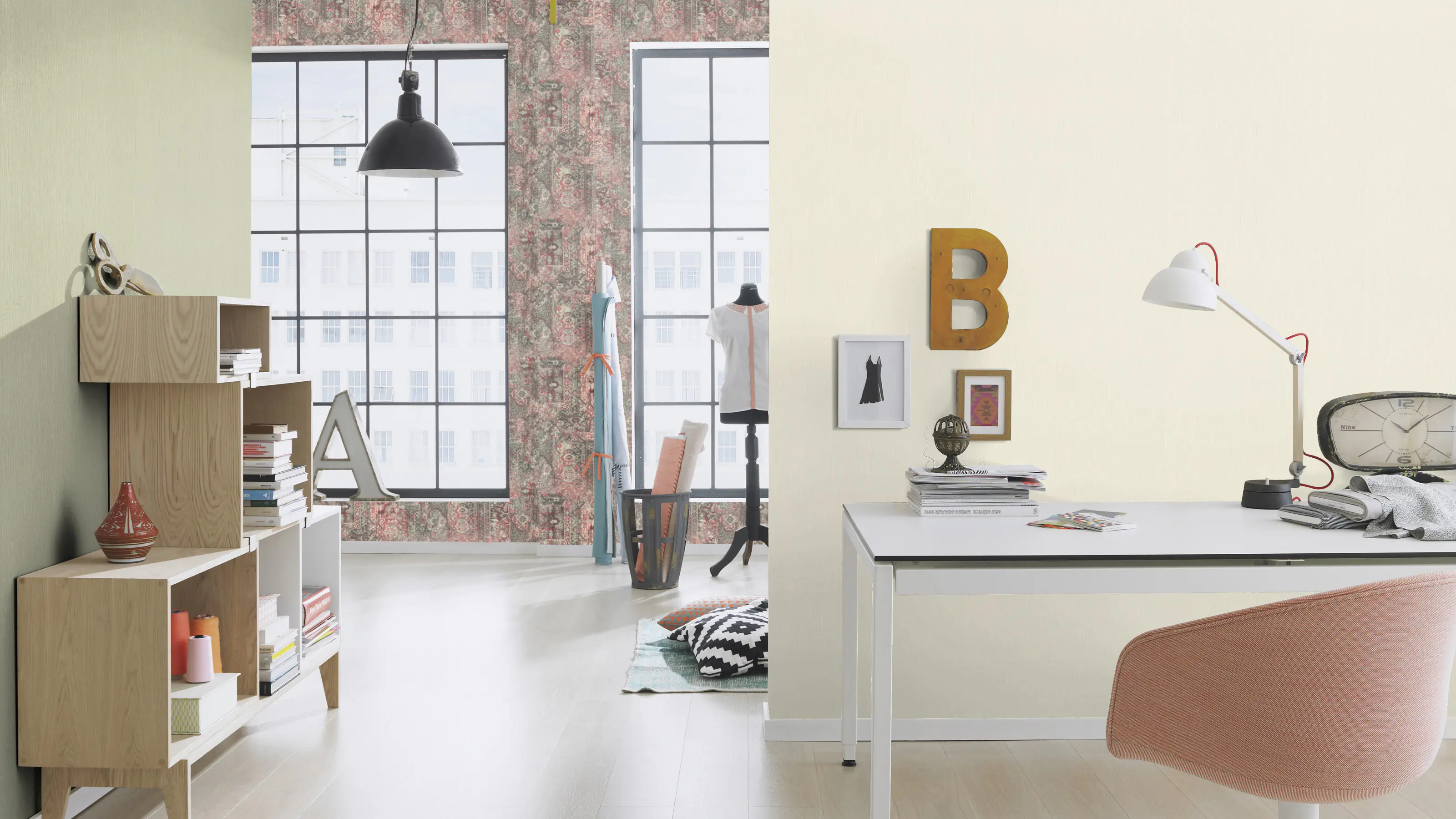 Rasch Vliestapete Uni weiß offwhite 10,05 x 0,53 m