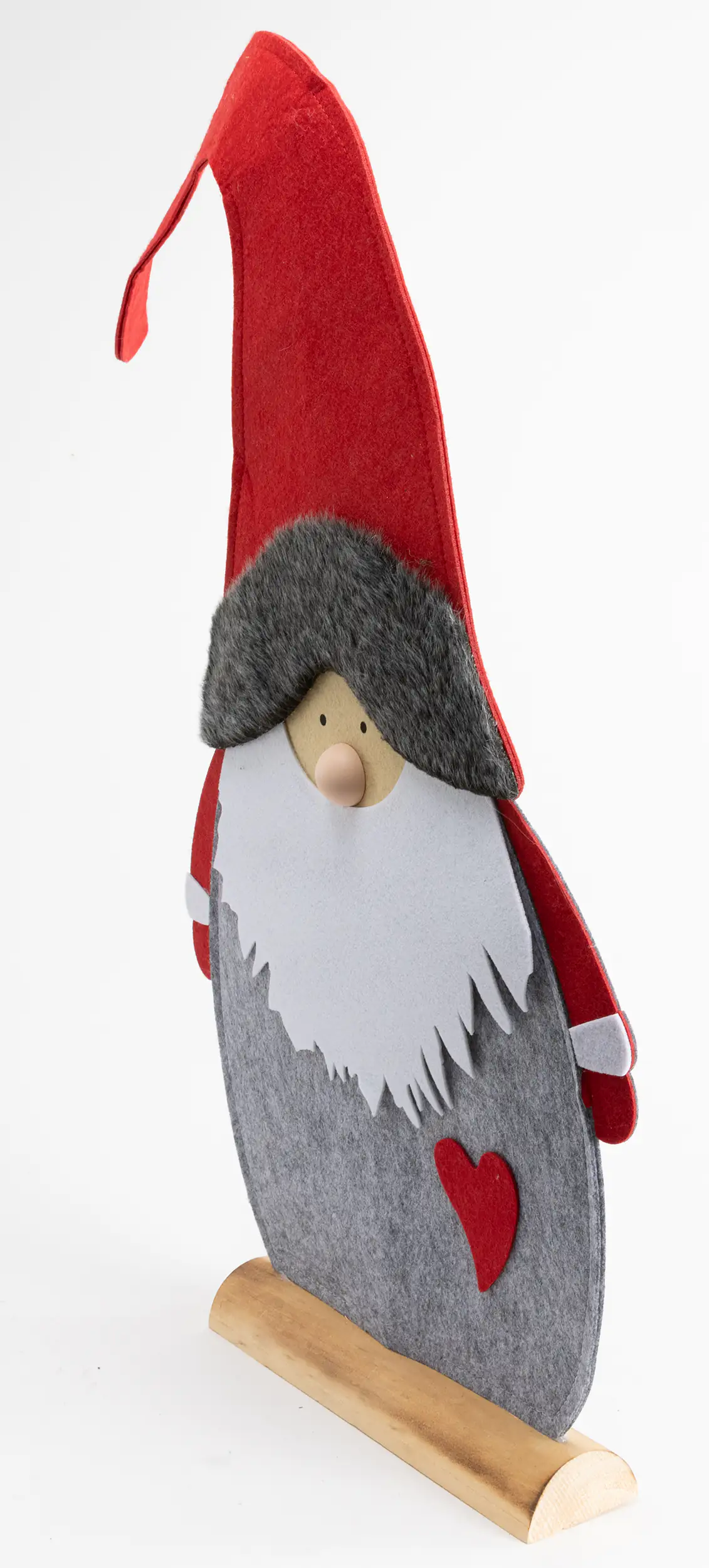 TrendLine Dekoaufsteller Zwerg 75 x 57 cm grau-rot