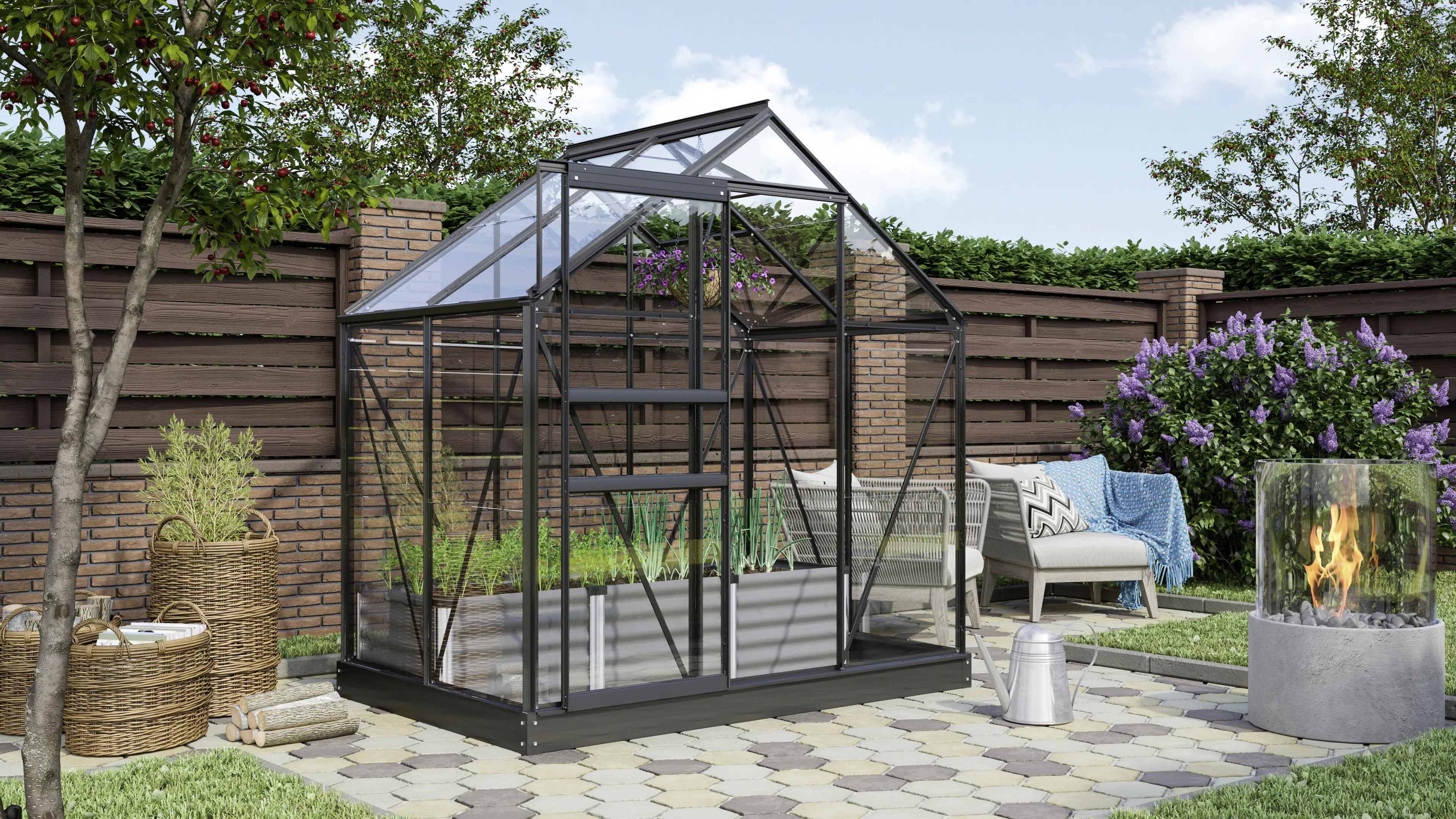 Vitavia Gewächshaus Venus 2500 192 x 130 cm 3 mm Sicherheitsglas Vitavia Gewächshaus Venus 2500 192 x 130 cm 3 mm Sicherheitsglas