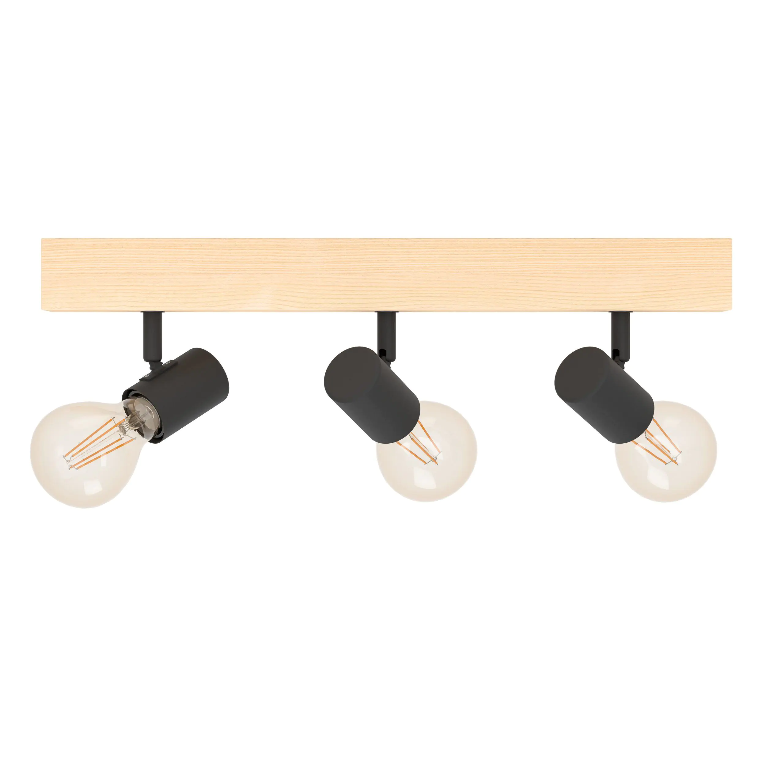 Eglo 3er Spot Townshend 3 braun-schwarz 48 x 5 cm E27