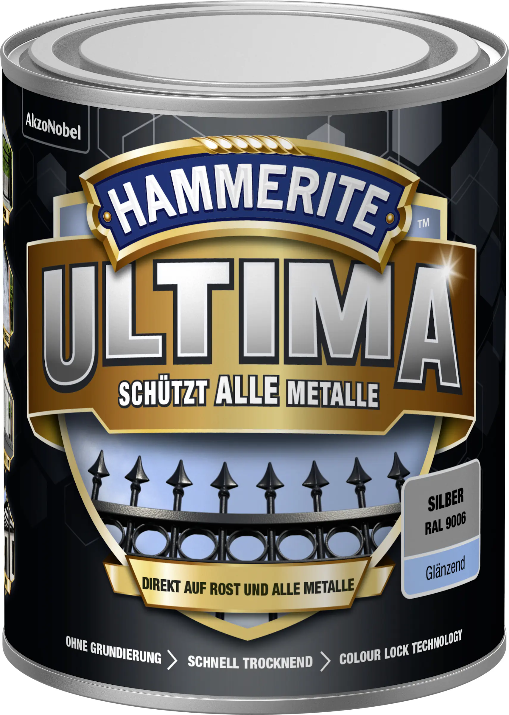 Hammerite Ultima Metall-Schutzlack 750 ml silber glänzend Hammerite Ultima Metall-Schutzlack 750 ml silber glänzend