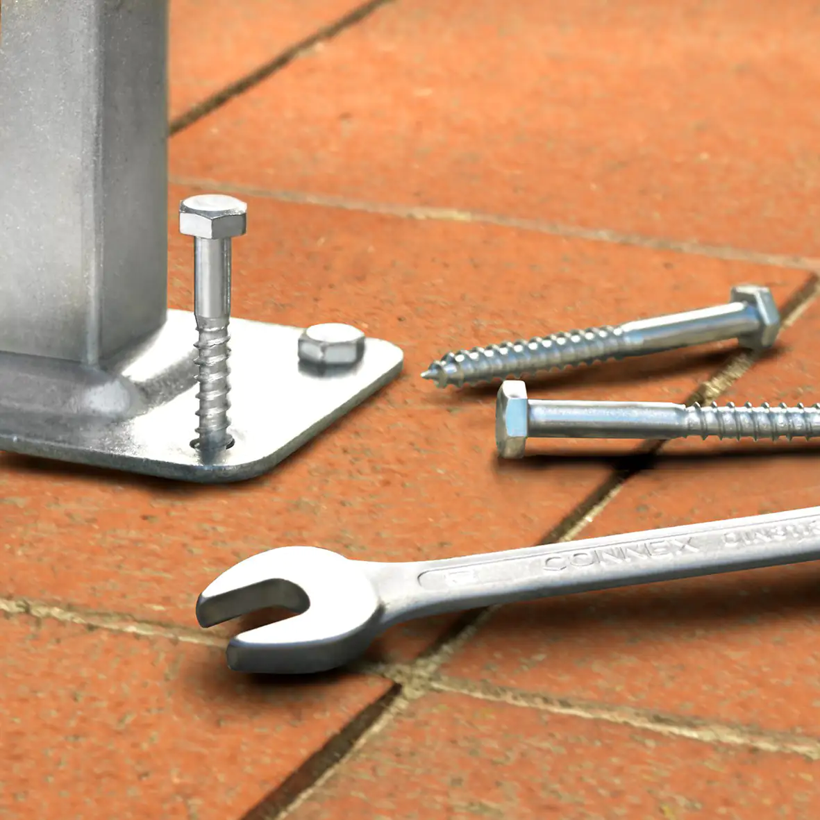 Connex Holzschrauben 10.0 x 200 mm Sechskant Sechskantkopf - 25 Stk.