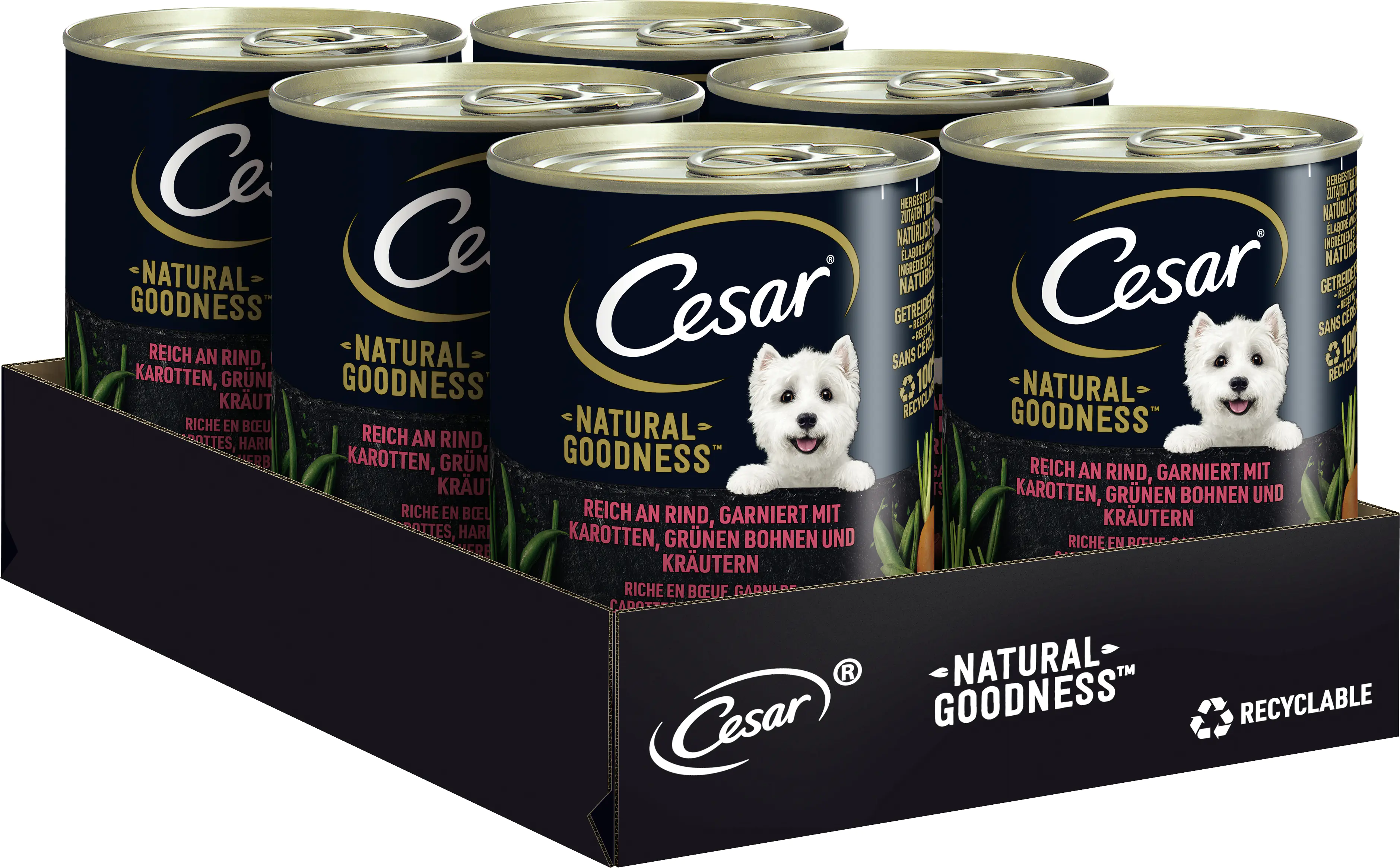 Cesar Natural Goodness Adult mit Rind Hundefutter 400 g Cesar Natural Goodness Adult mit Rind Hundefutter 400 g