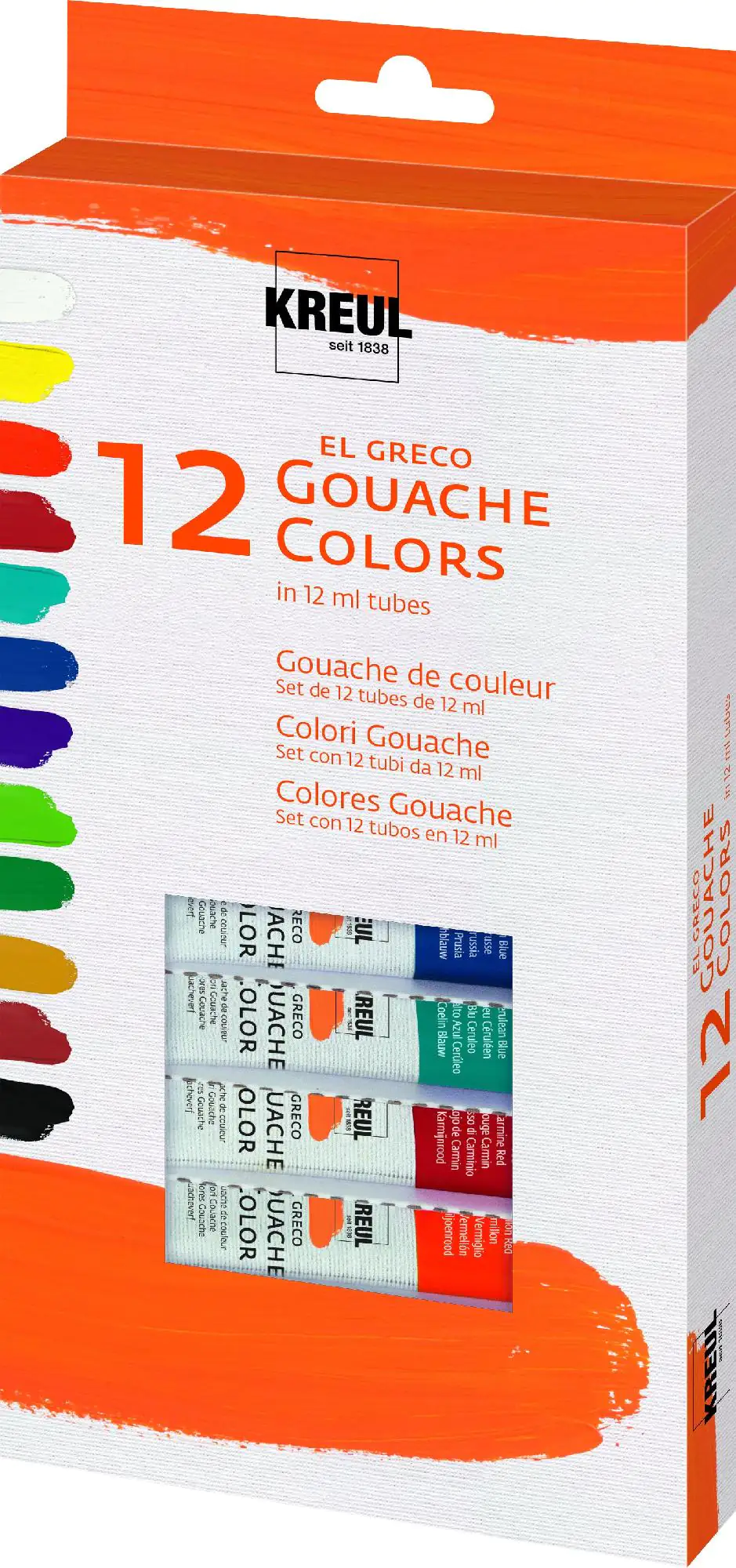 Kreul el Greco Gouachefarben Tuben Set 12 x 12 ml  Kreul el Greco Gouachefarben Tuben Set 12 x 12 ml