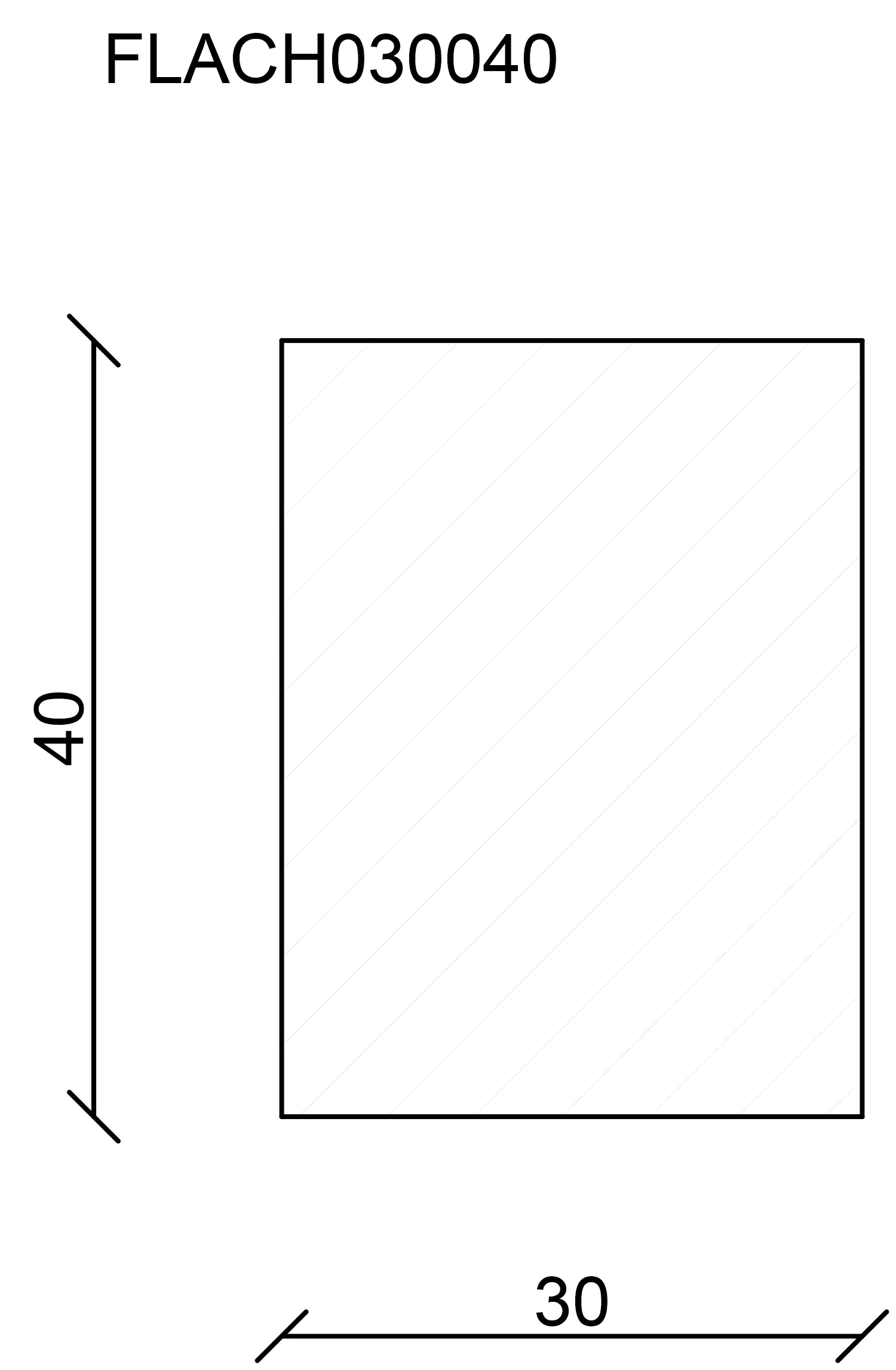 FN Neuhofer Flachleiste 200 cm 40 x 30 mm Fichte/Kiefer