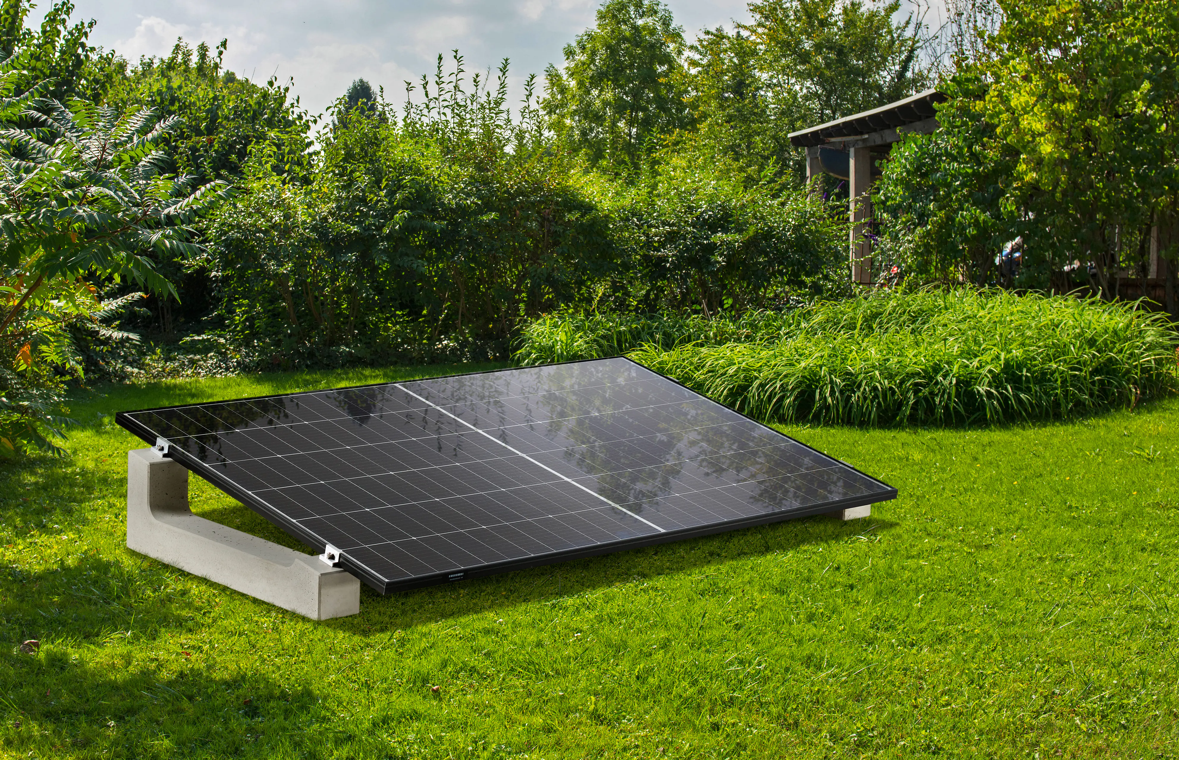 Kann Solarmodulhalter 80 x 11,3-25,4 x 12 cm grau