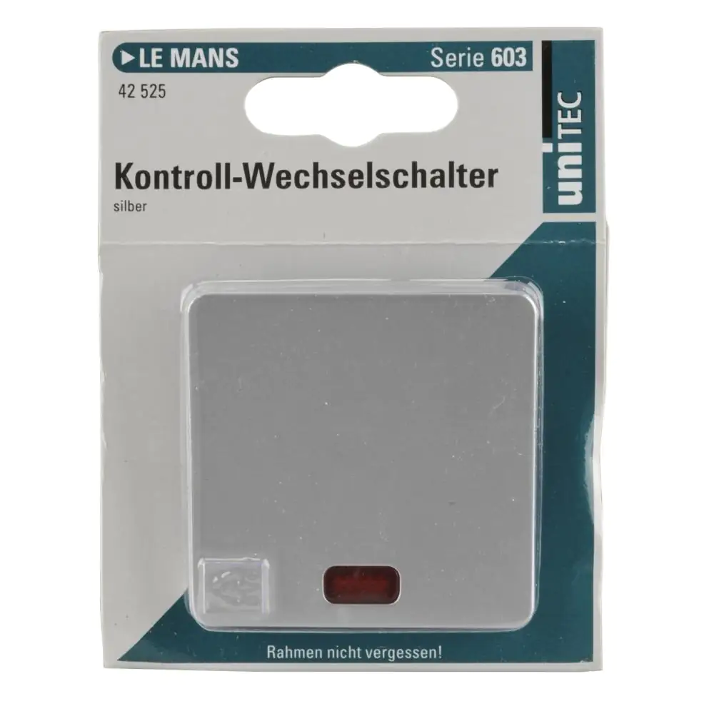 Unitec Kontroll-Wechselschalter Serie 603 silber