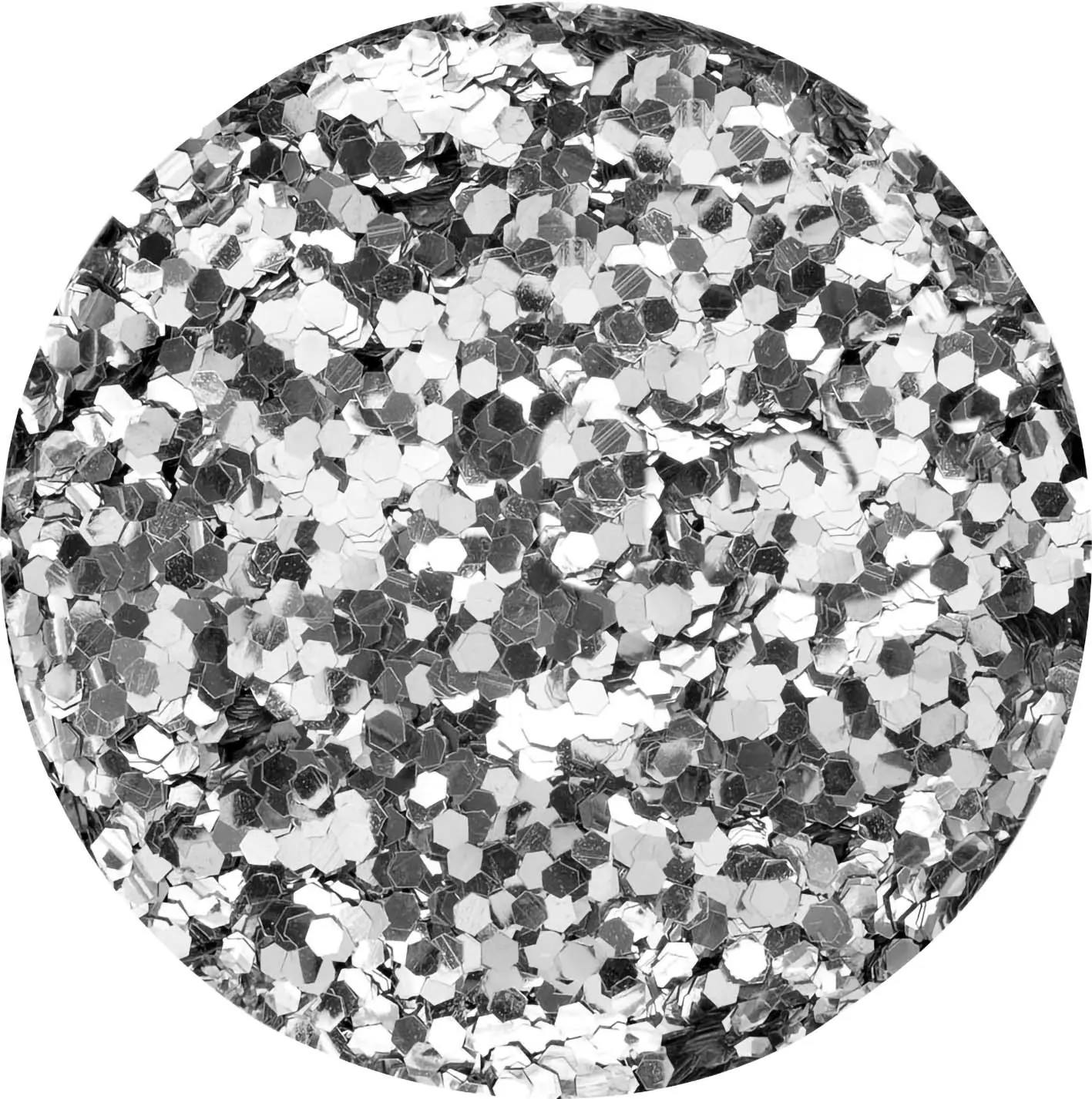 Glorex Bio Glitter grob silber 10 g