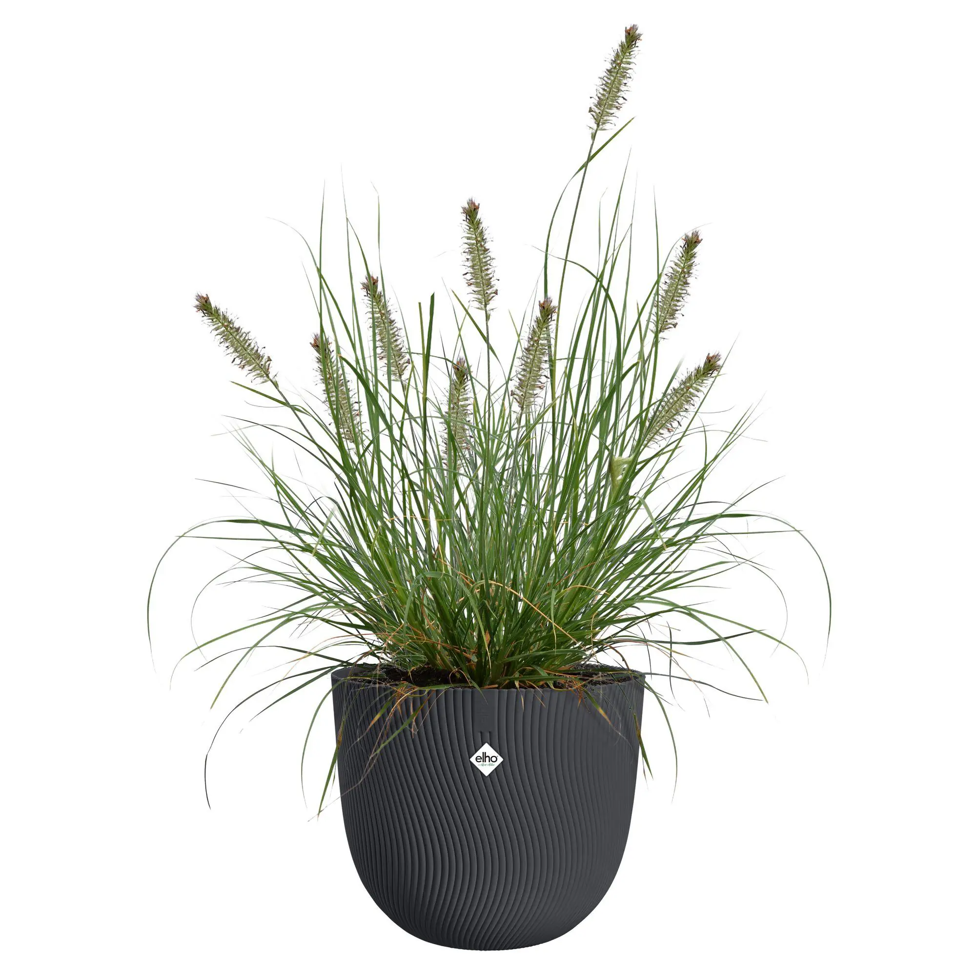 Elho Übertopf Sereh Kunststoff Ø 25 x 21 cm anthrazit