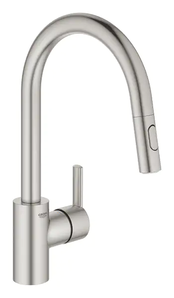 Grohe Spültischarmatur Feel supersteel, mit Handbrause