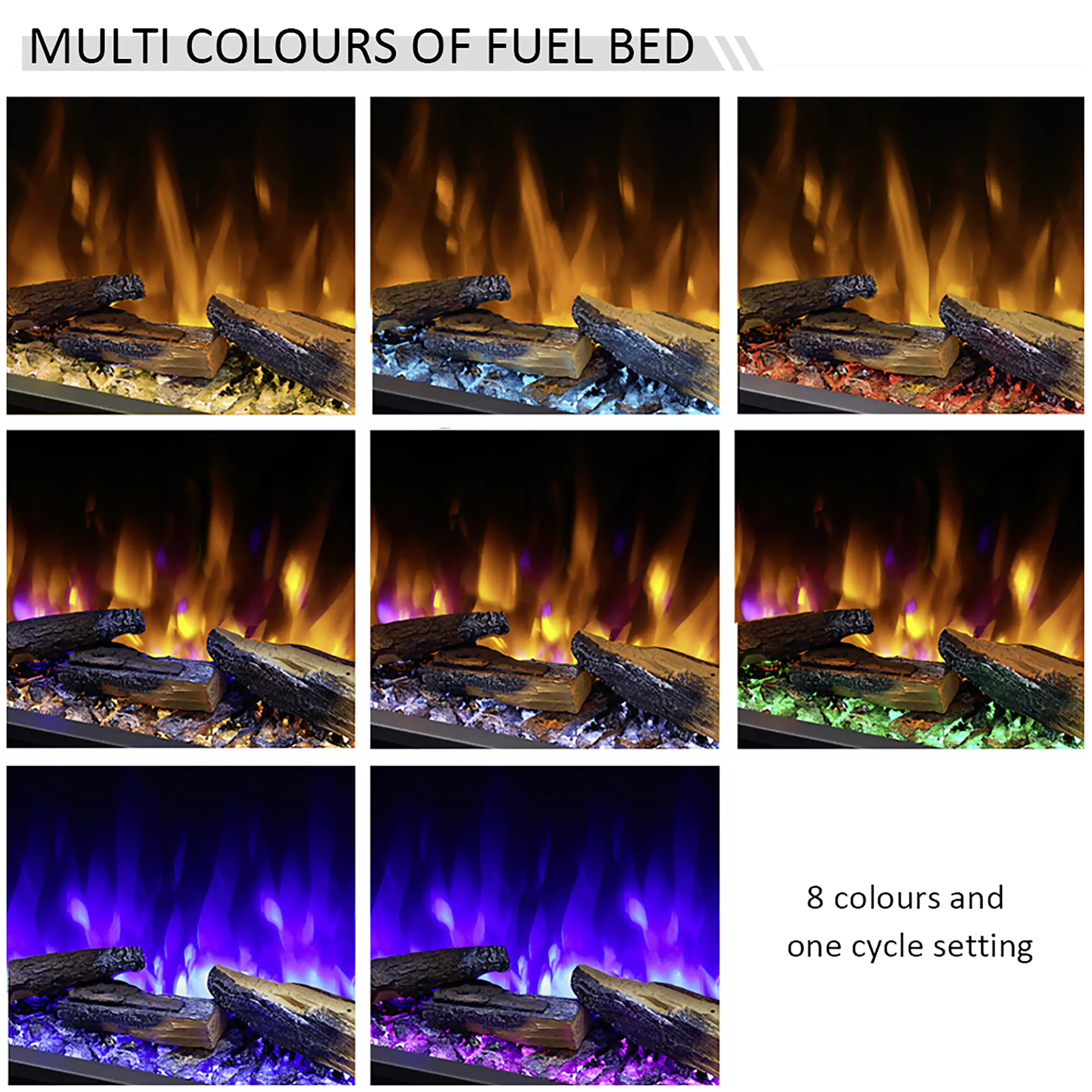 Balderia Elektrokamin schwarz Amazona 44 1000/2000 Watt 56 x 113,2 cm