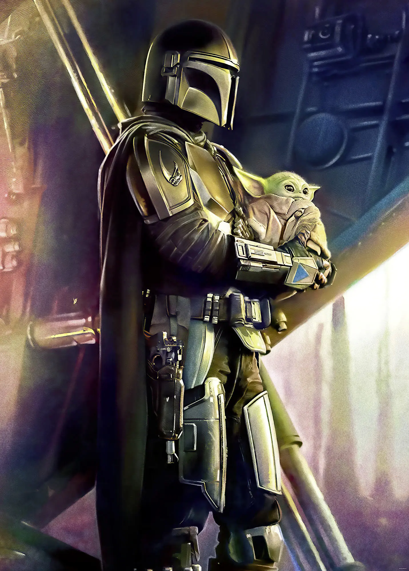 Komar Vlies Fototapete Mandalorian Savior 200 x 280 cm 